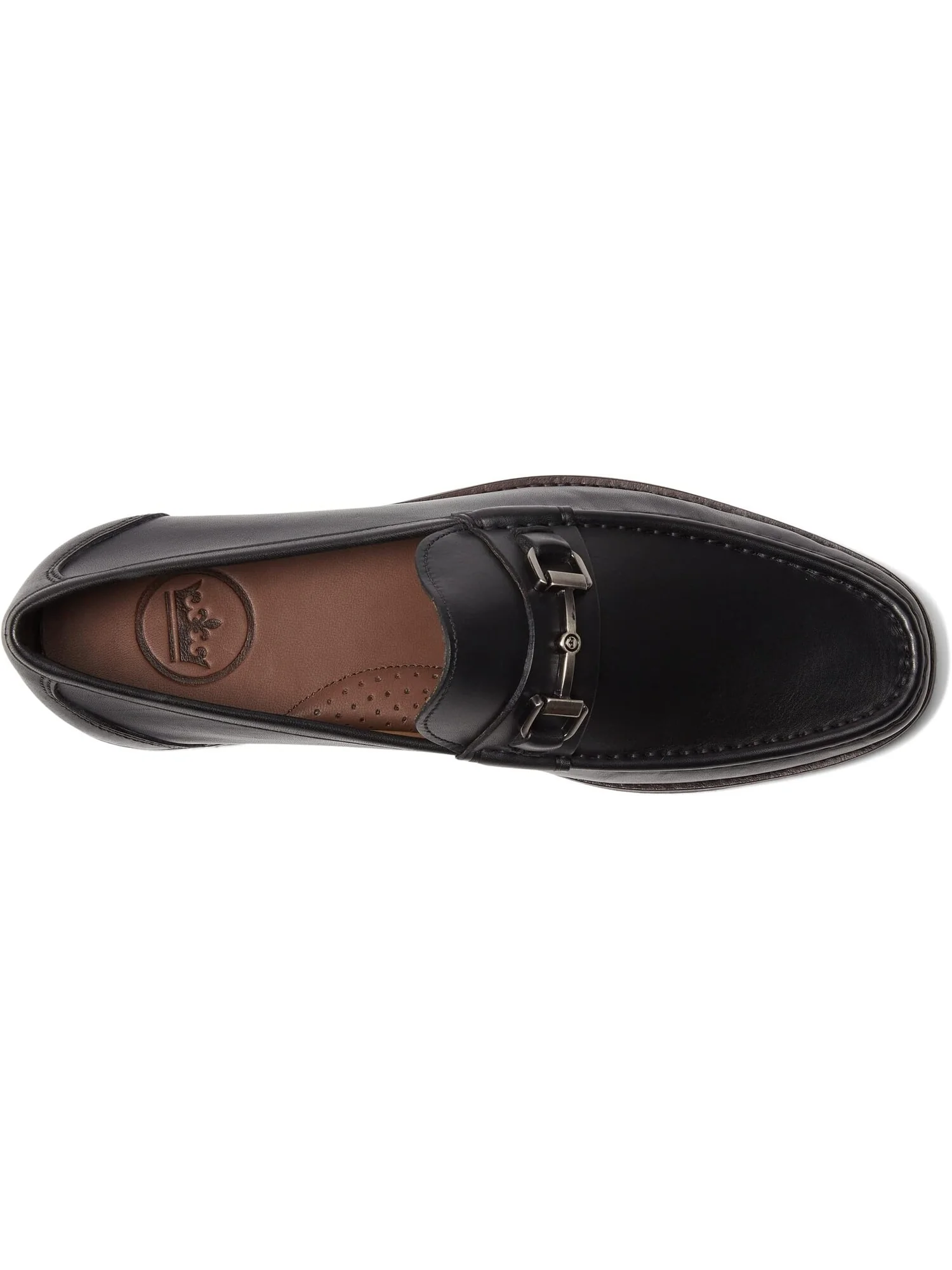 Лоферы Crown Leather Bit Loafer Peter Millar — изображение 2 из 6, черный