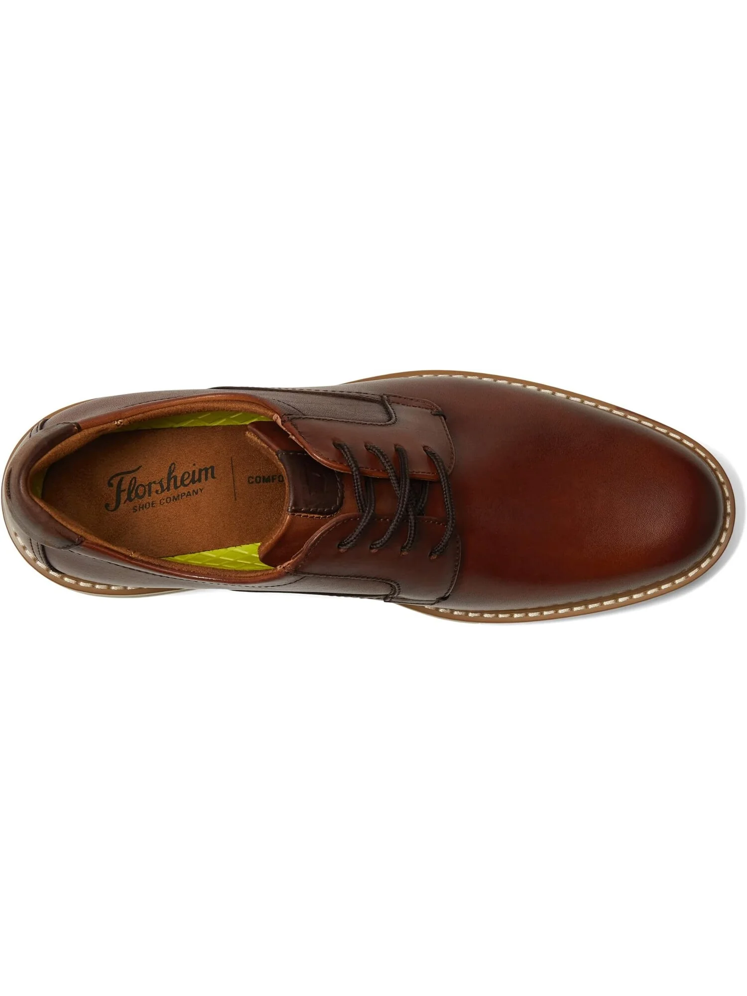 Оксфорды Florsheim Norwalk Plain Toe — изображение 2 из 4, коньячный мульти
