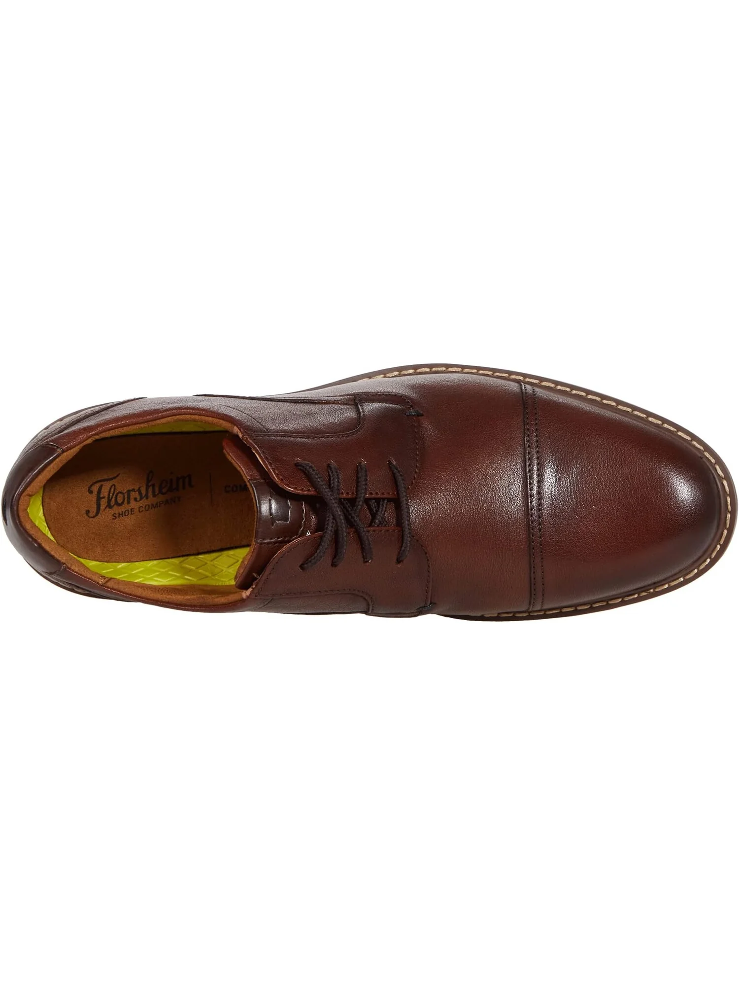 Оксфорды Florsheim Norwalk Cap Toe — изображение 2 из 4, коньячный