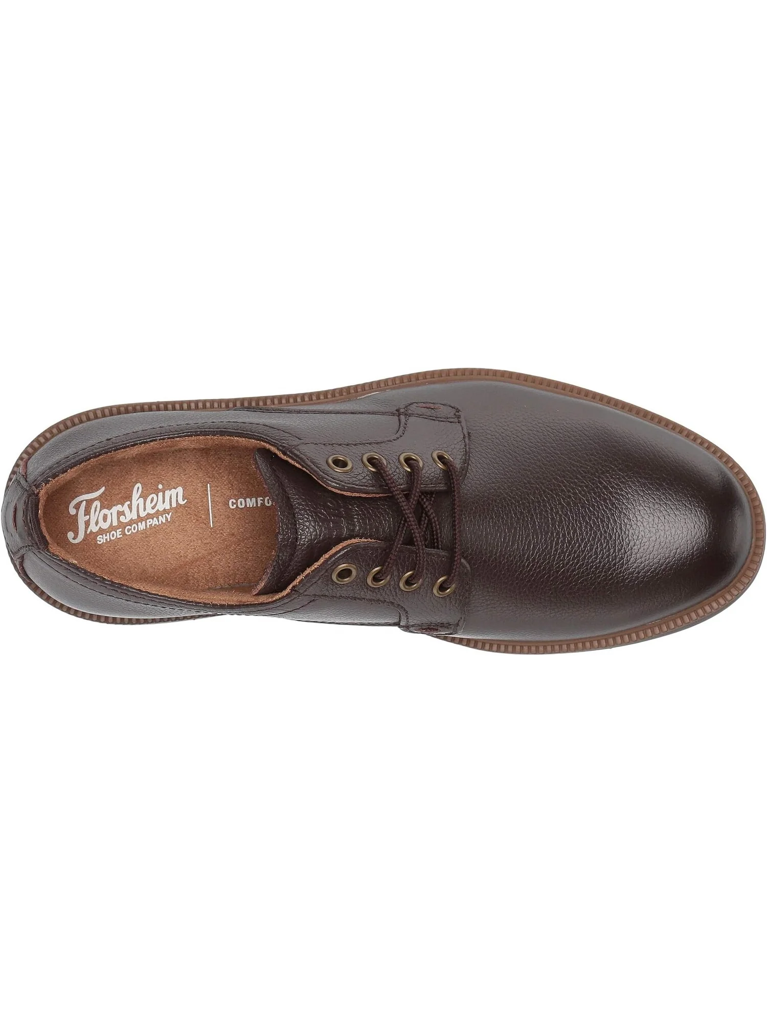 Оксфорды Supacush Plain Toe Ox, Jr. Florsheim — изображение 2 из 7, коричневый/коричневый