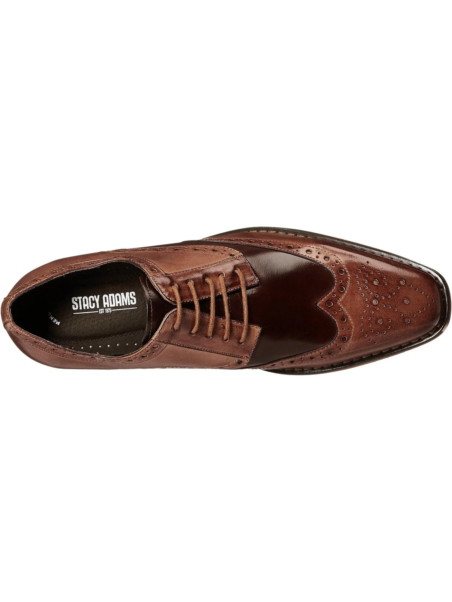 Оксфорды Stacy Adams Tinsley Wingtip — изображение 2 из 4, бежевый/коричневый