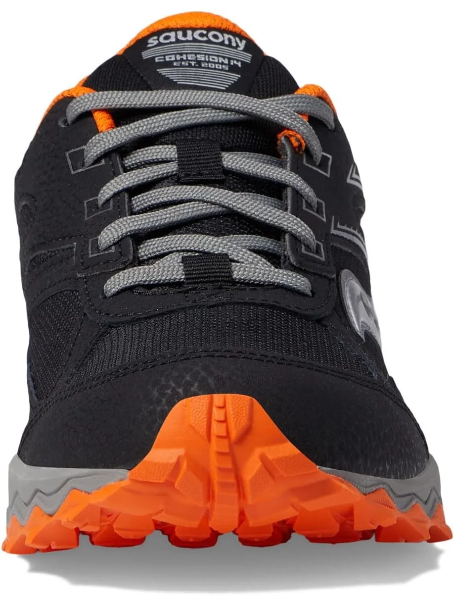 Кроссовки Saucony Kids Cohesion TR14 LTT Trail Running Shoe Saucony Kids — изображение 3 из 6, черный/оранжевый