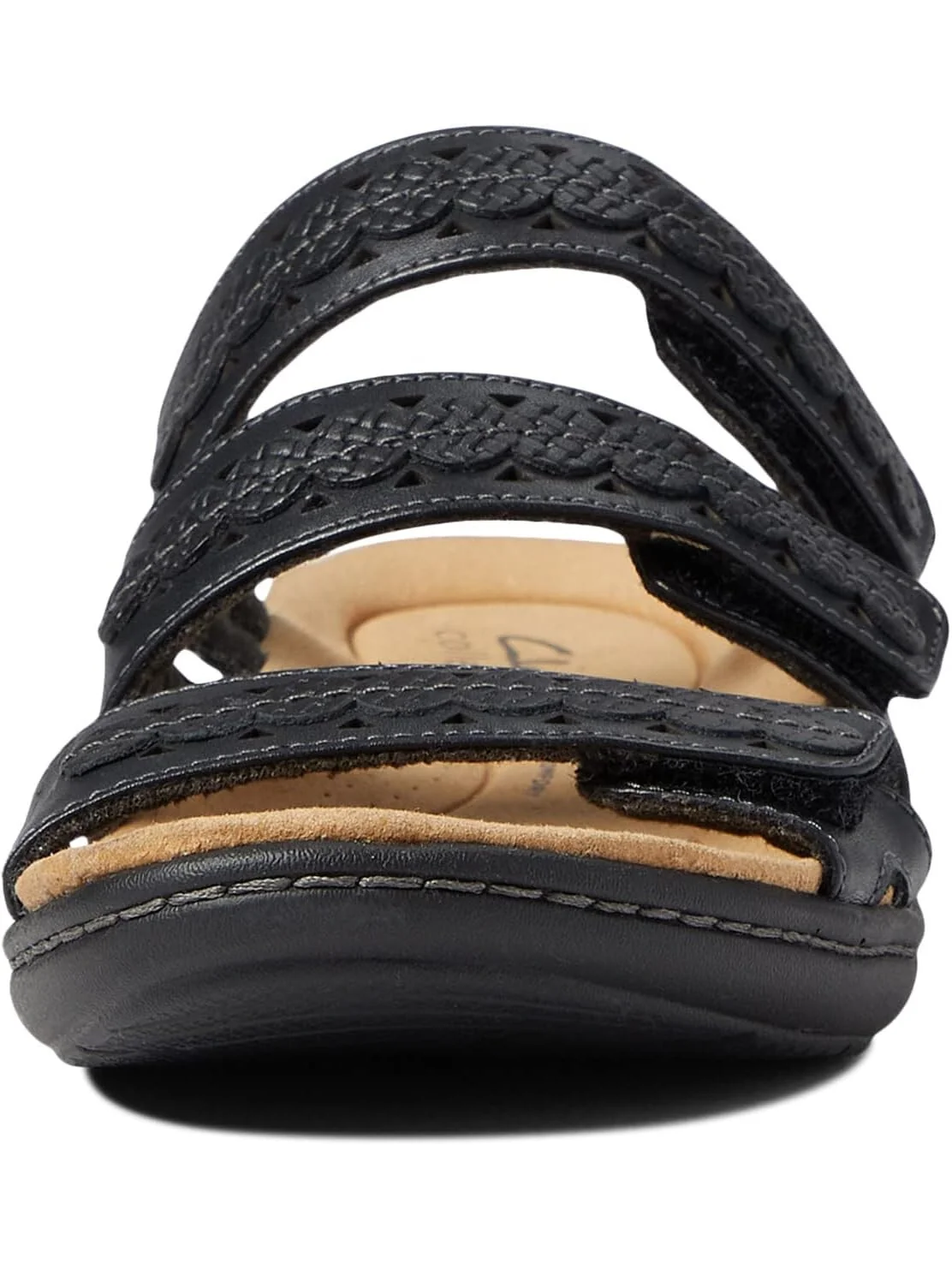 Сандалии на плоской подошве Laurieann Cove Clarks — изображение 6 из 6, черный