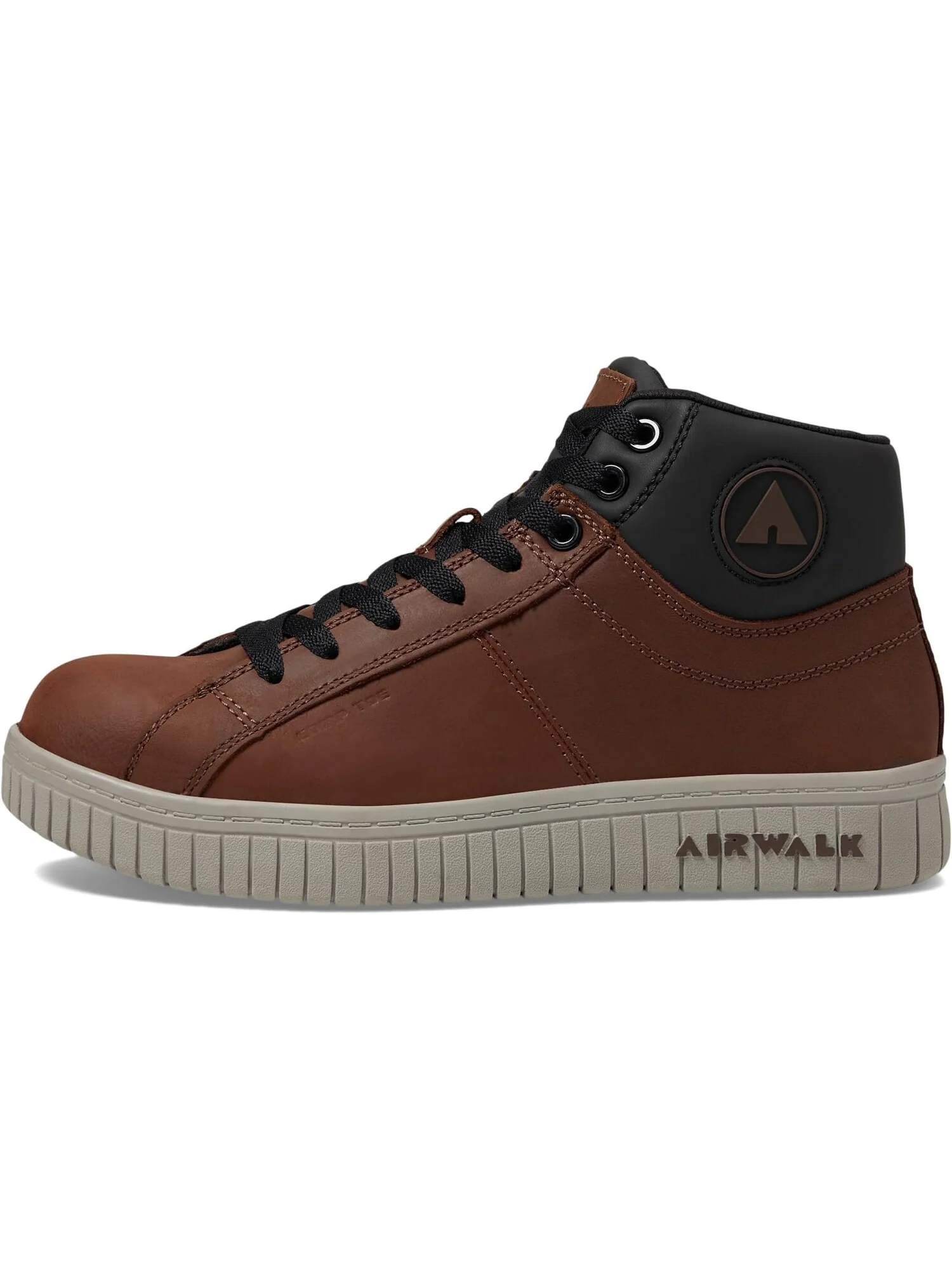 Рабочая обувь с композитным носком Deuce Mid Comp Toe SD10 SR Airwalk Work — изображение 4 из 6, бежевый/коричневый