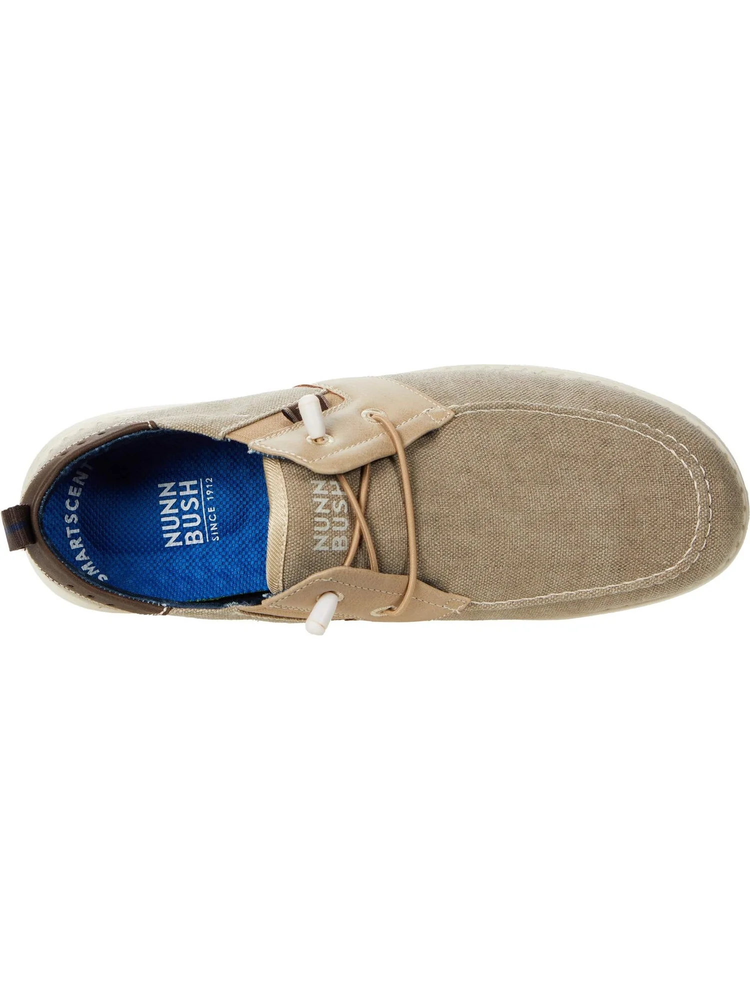 Лоферы Nunn Bush Brewski Moc Toe Slip-on with Elastic Bungee — изображение 2 из 4, серый