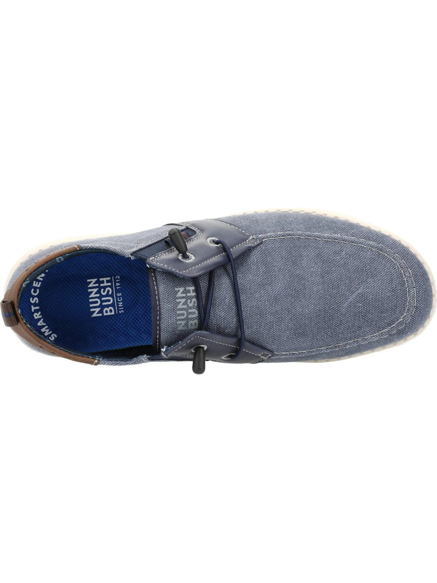 Лоферы Nunn Bush Brewski Moc Toe Slip-on with Elastic Bungee — изображение 2 из 4, темно-синий