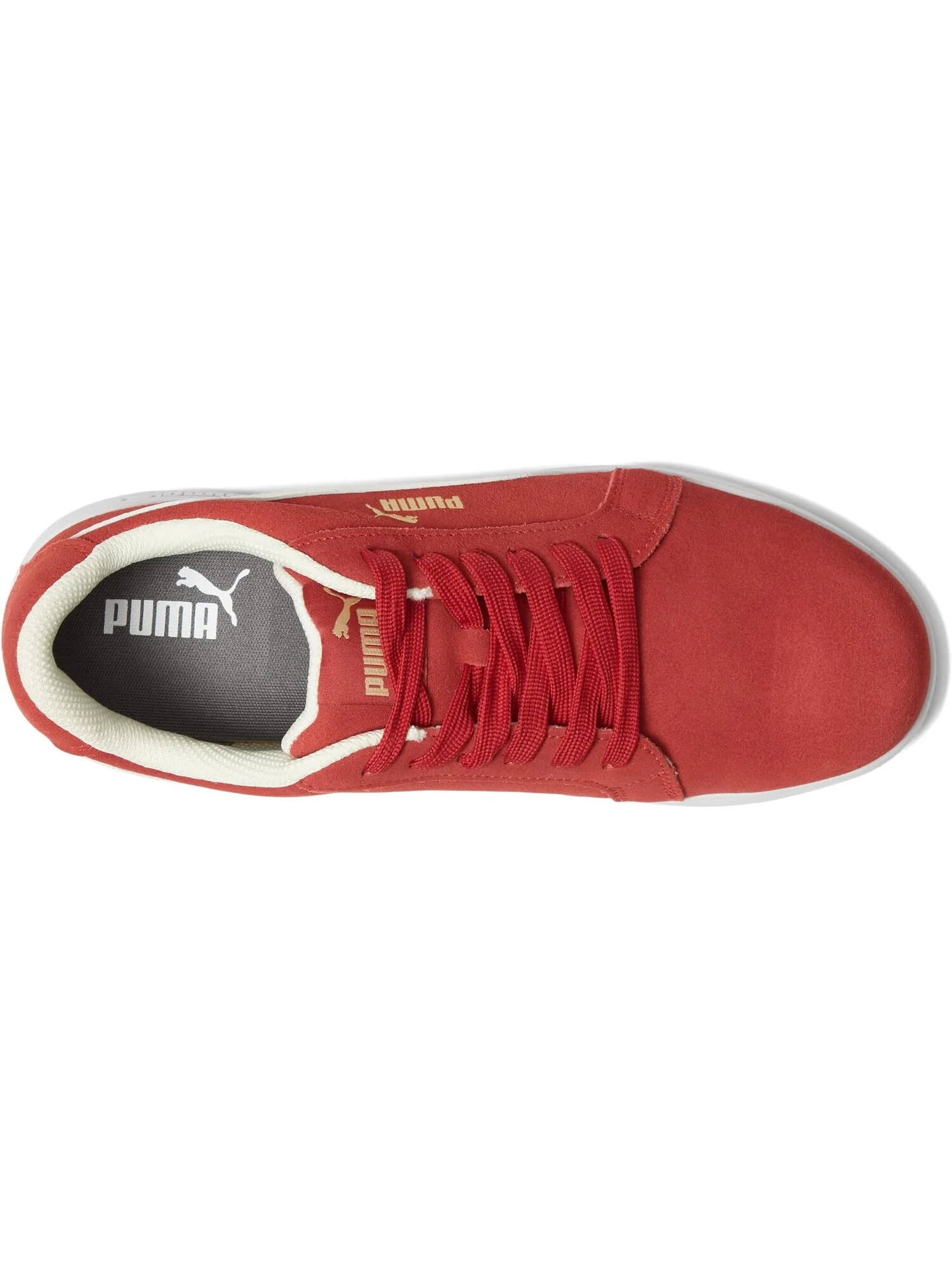 Кроссовки PUMA Safety Iconic Suede Low ASTM EH — изображение 2 из 4, красный/белый