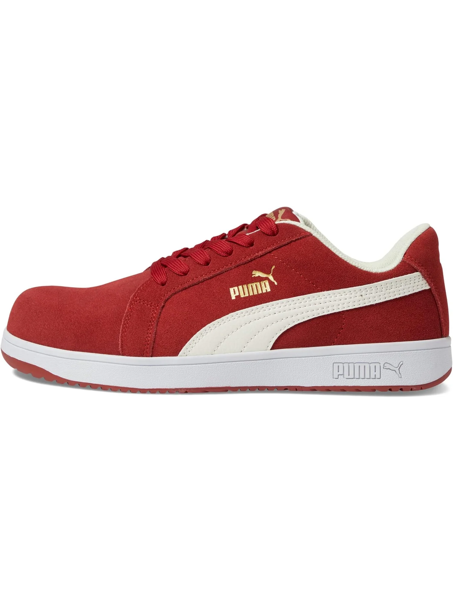 Кроссовки PUMA Safety Iconic Suede Low ASTM EH — изображение 4 из 4, красный/белый