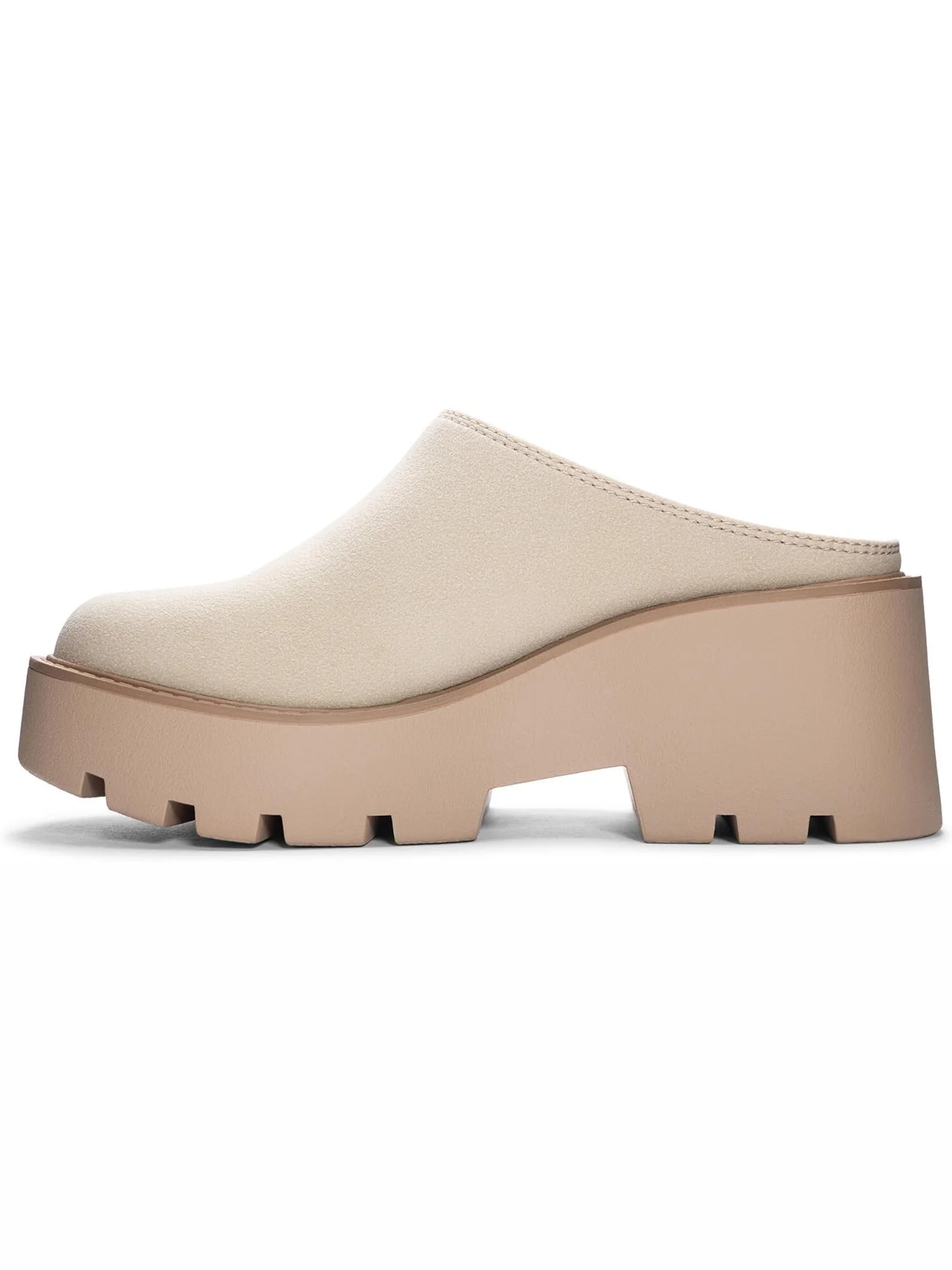 Ботильоны на каблуке R-Test Suede Clogs Dirty Laundry — изображение 3 из 5, бежевый