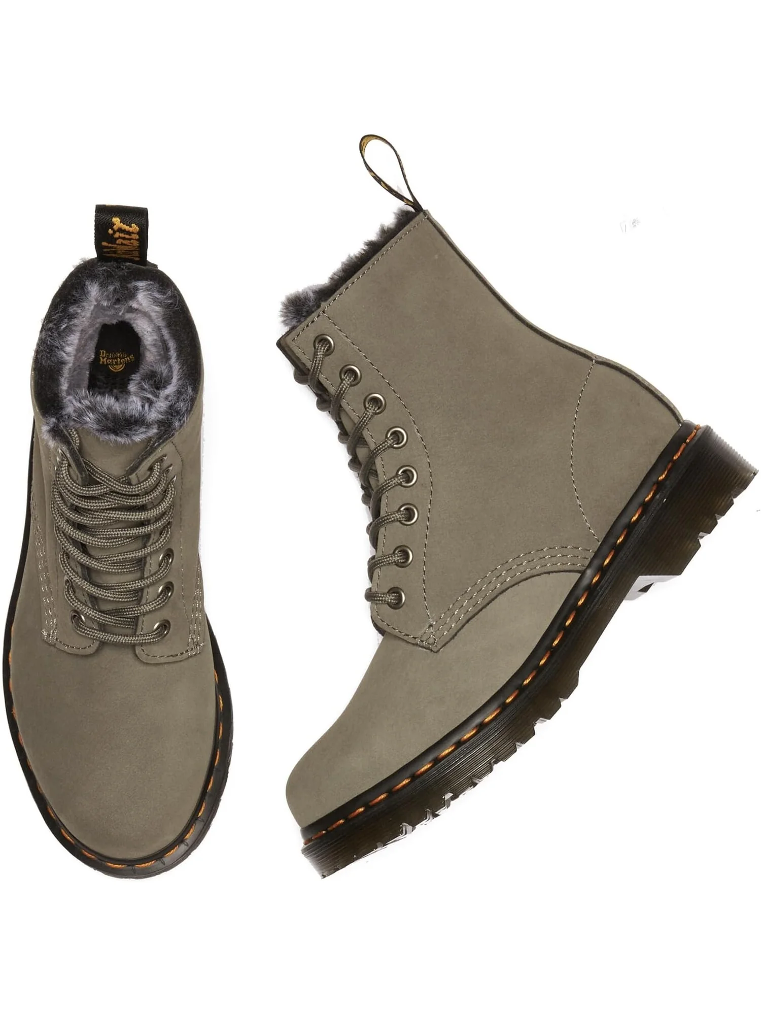 Ботинки Dr. Martens 1460 Serena — изображение 2 из 4, серый