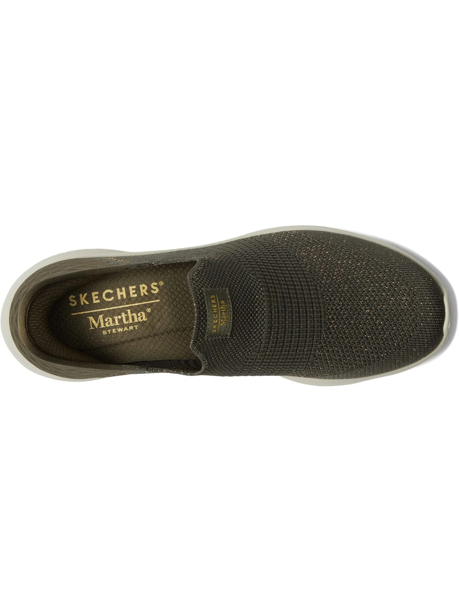 Кроссовки SKECHERS Martha Stewart Ultra Flex 3.0 - Neptune Hands Free Slip-Ins — изображение 2 из 4, оливковый