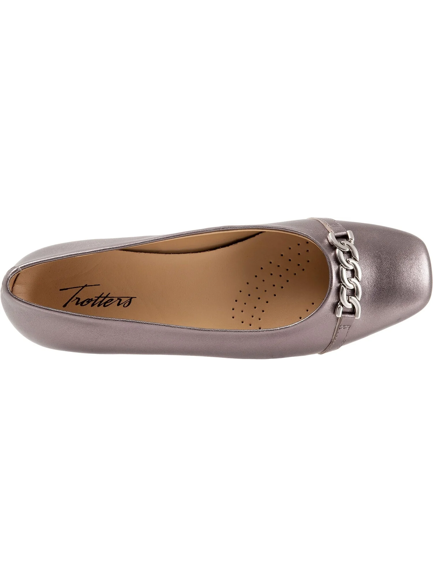 Туфли на плоской подошве Trotters Harmony — изображение 2 из 4, серебристый