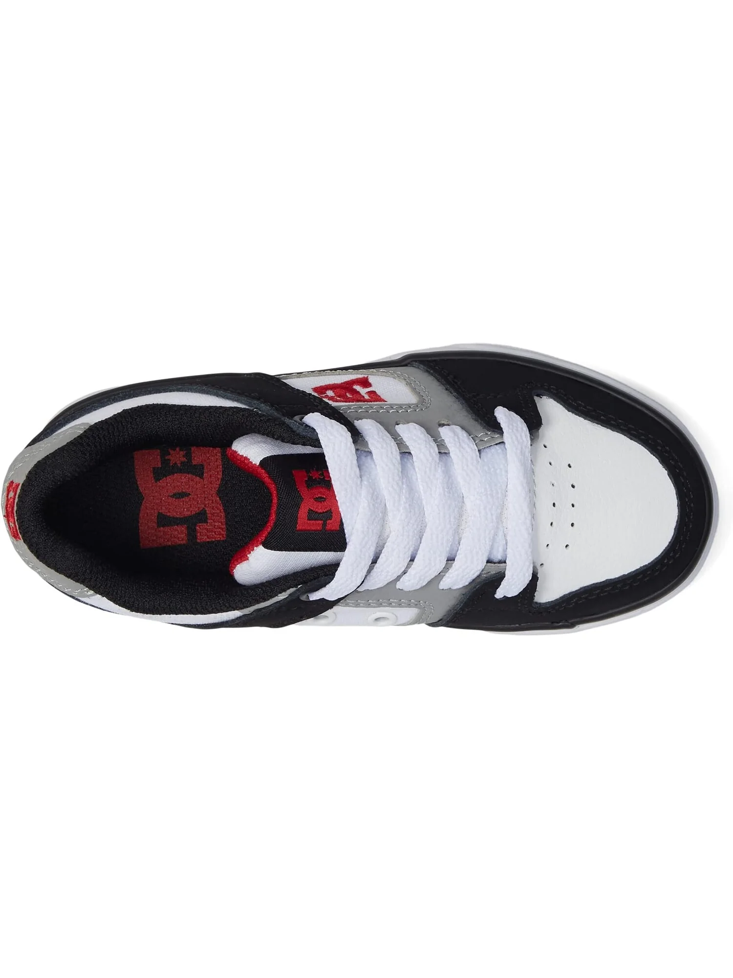 Кроссовки DC Kids Pure Sneaker DC — изображение 2 из 6, белый/черный/красный