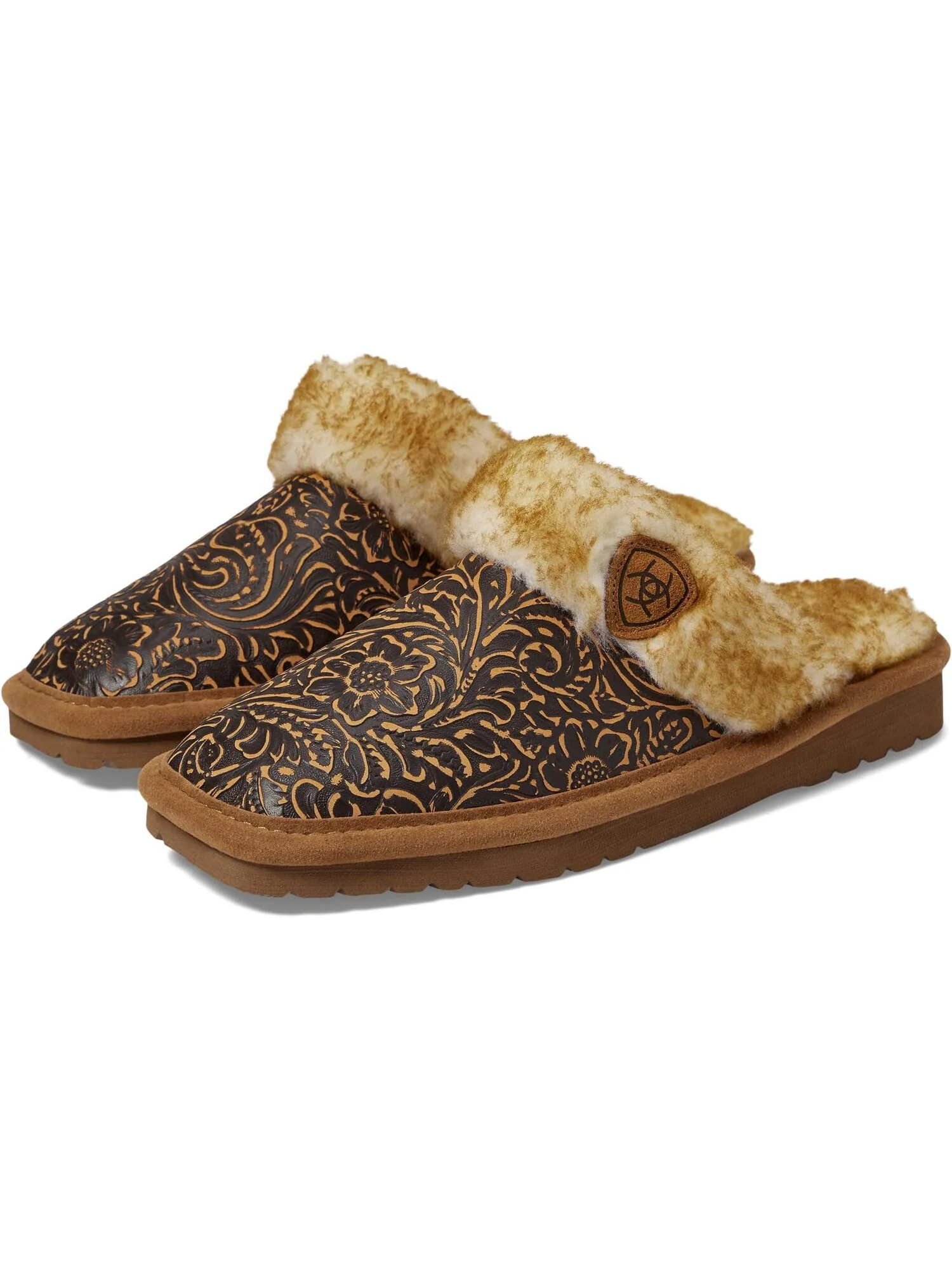 Тапочки Ariat Jackie Exotic-Embossed Tooling — изображение 1 из 4, коричневый