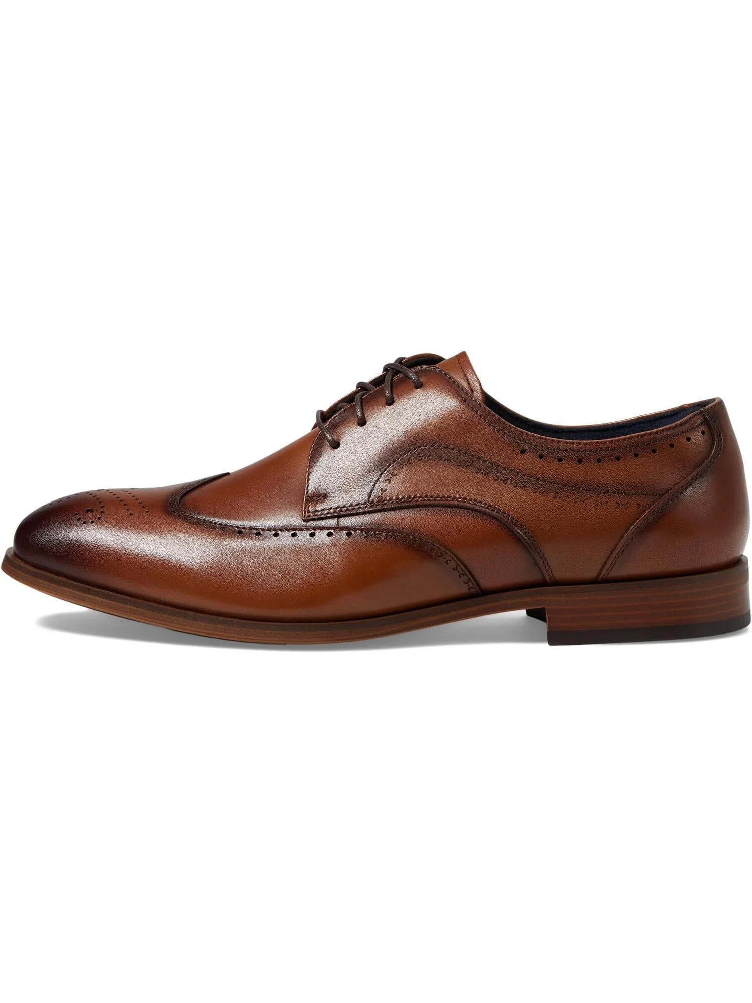 Оксфорды Stacy Adams Brayden Wing Tip Lace-Up — изображение 4 из 4, бежевый