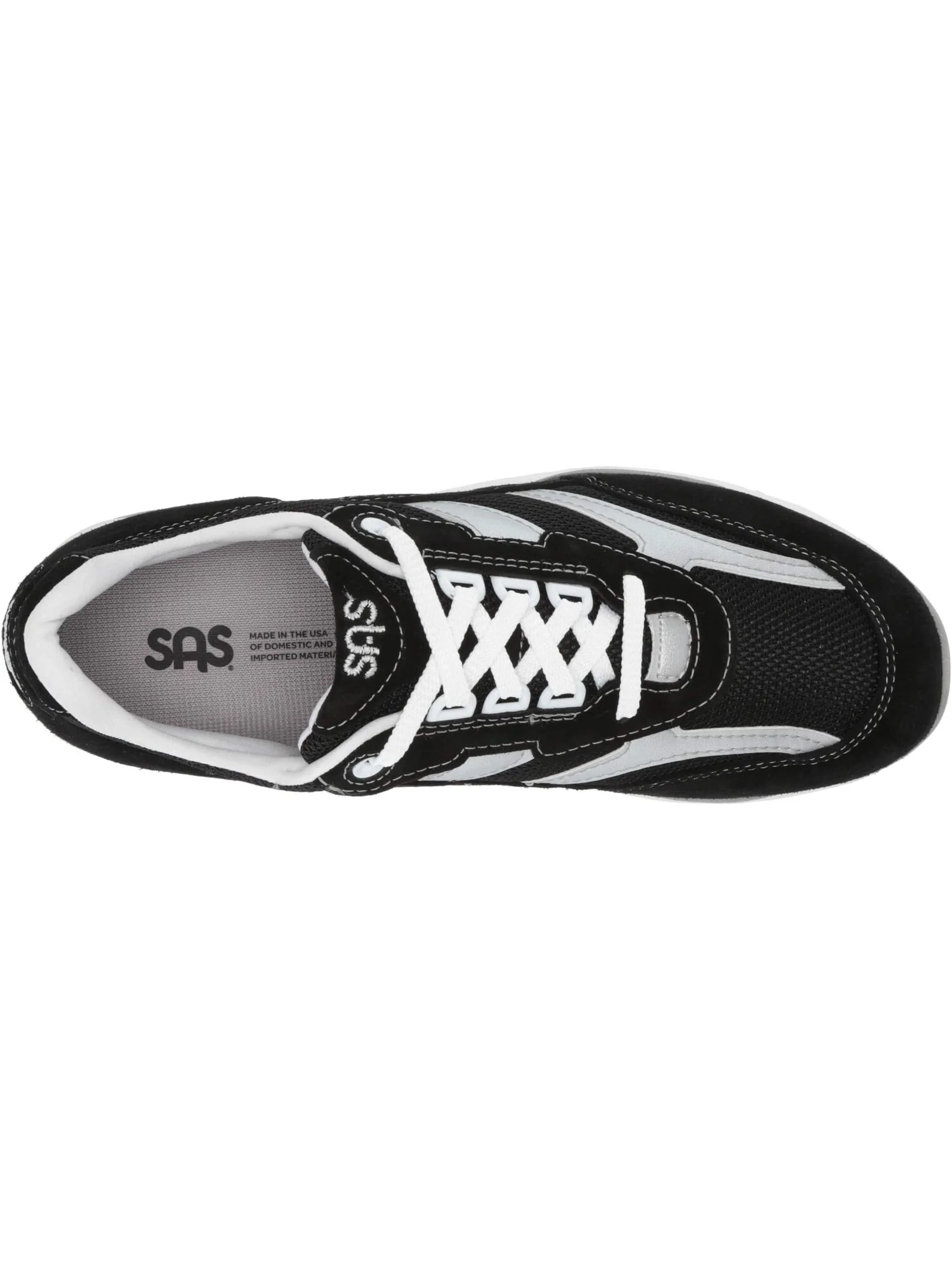 Кроссовки SAS Tour Mesh Comfort Walking Sneaker — изображение 2 из 4, черный/серебристый