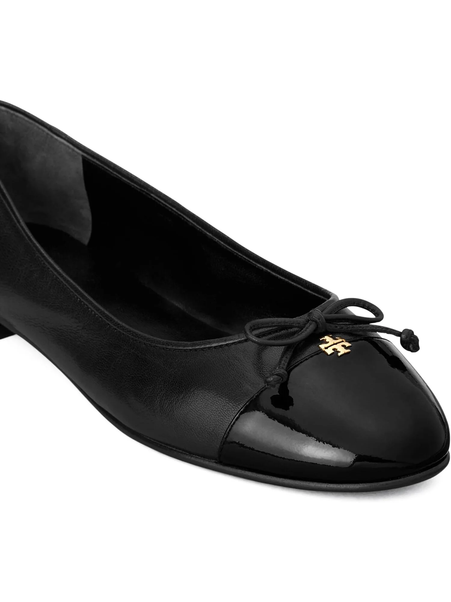 Балетки Cap-Toe Ballet Tory Burch — изображение 4 из 4, черный/черный