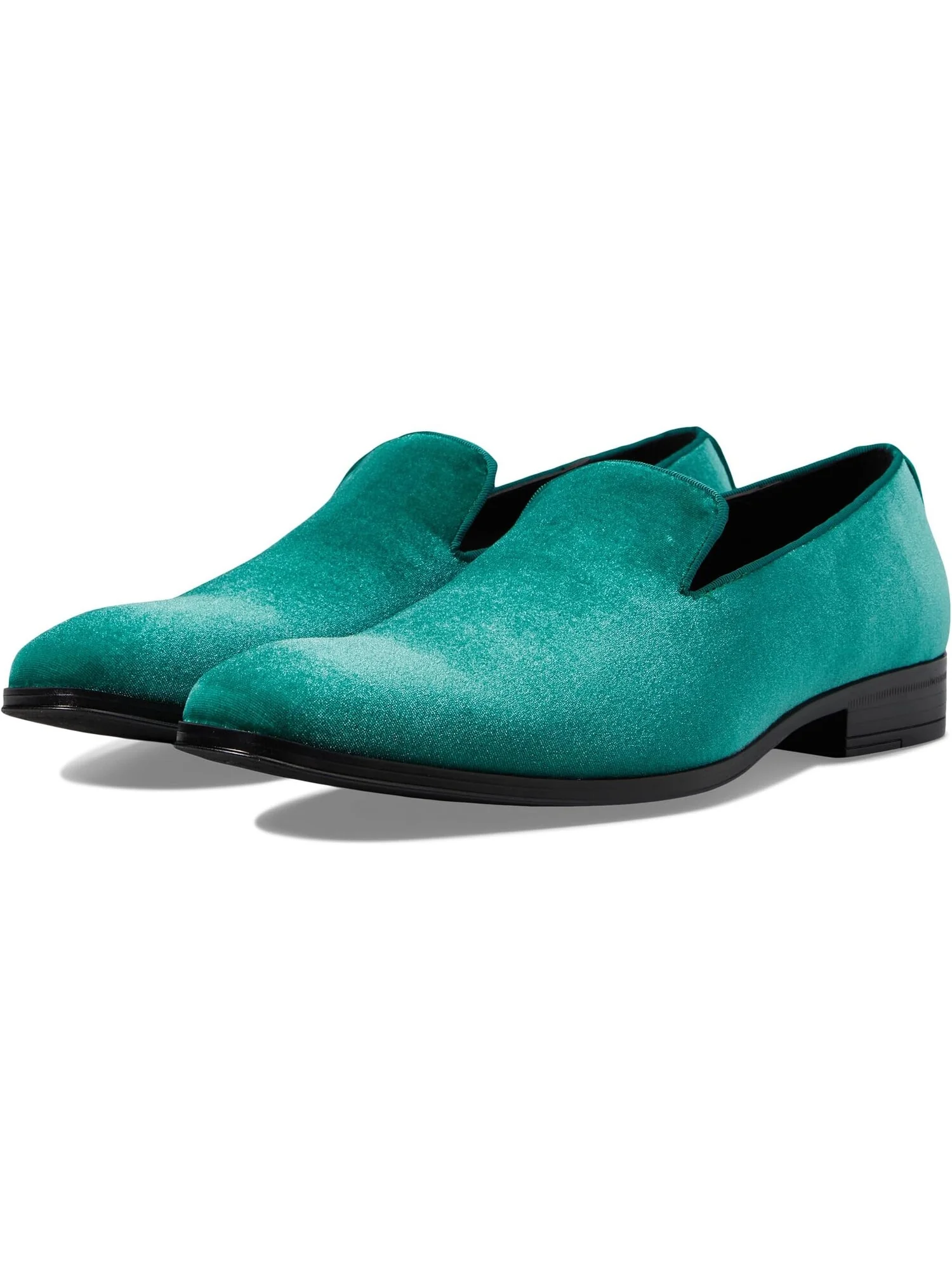 Оксфорды Stacy Adams Savian Velour Slip-On — изображение 1 из 4, изумруд