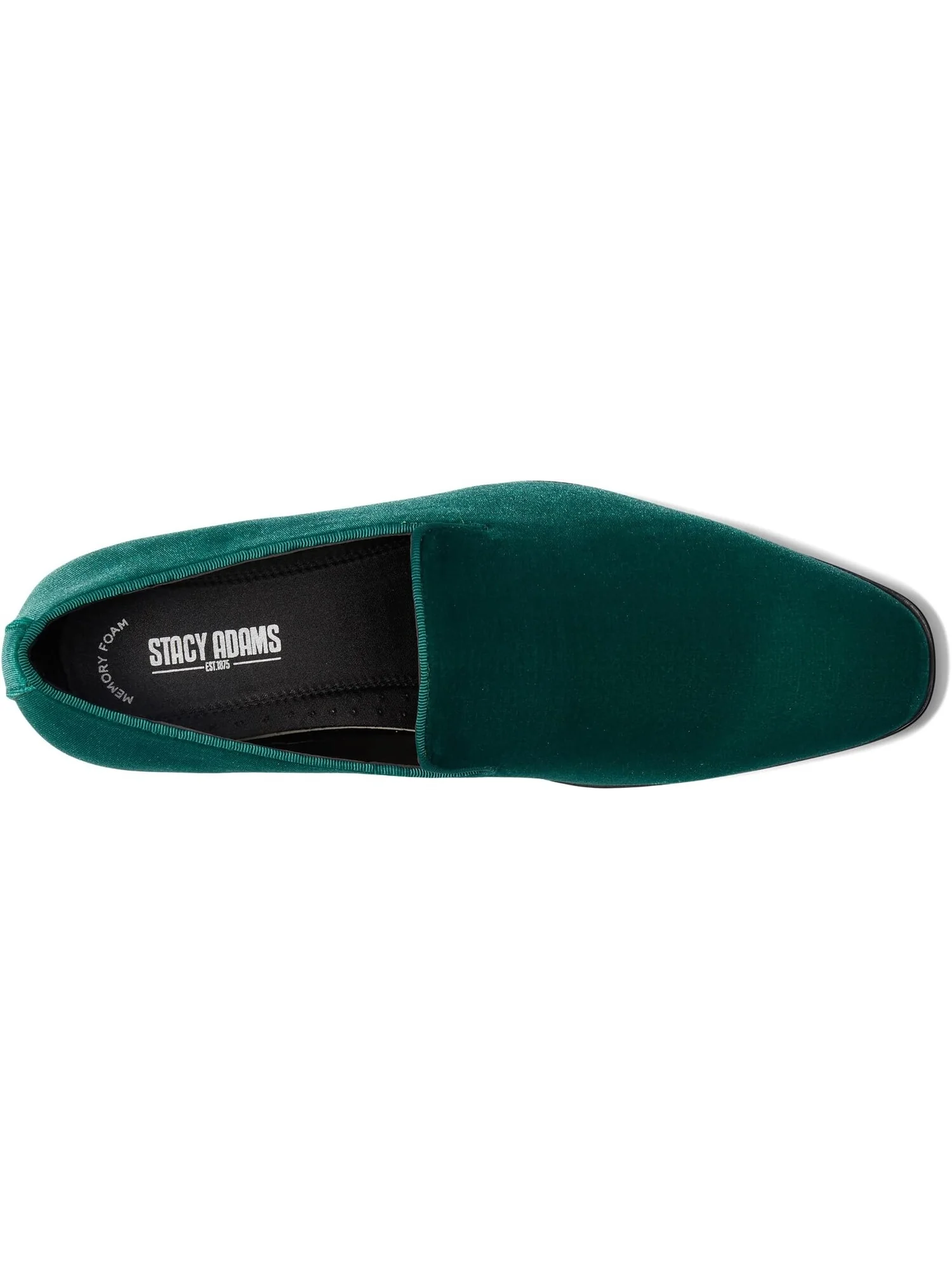 Оксфорды Stacy Adams Savian Velour Slip-On — изображение 2 из 4, изумруд