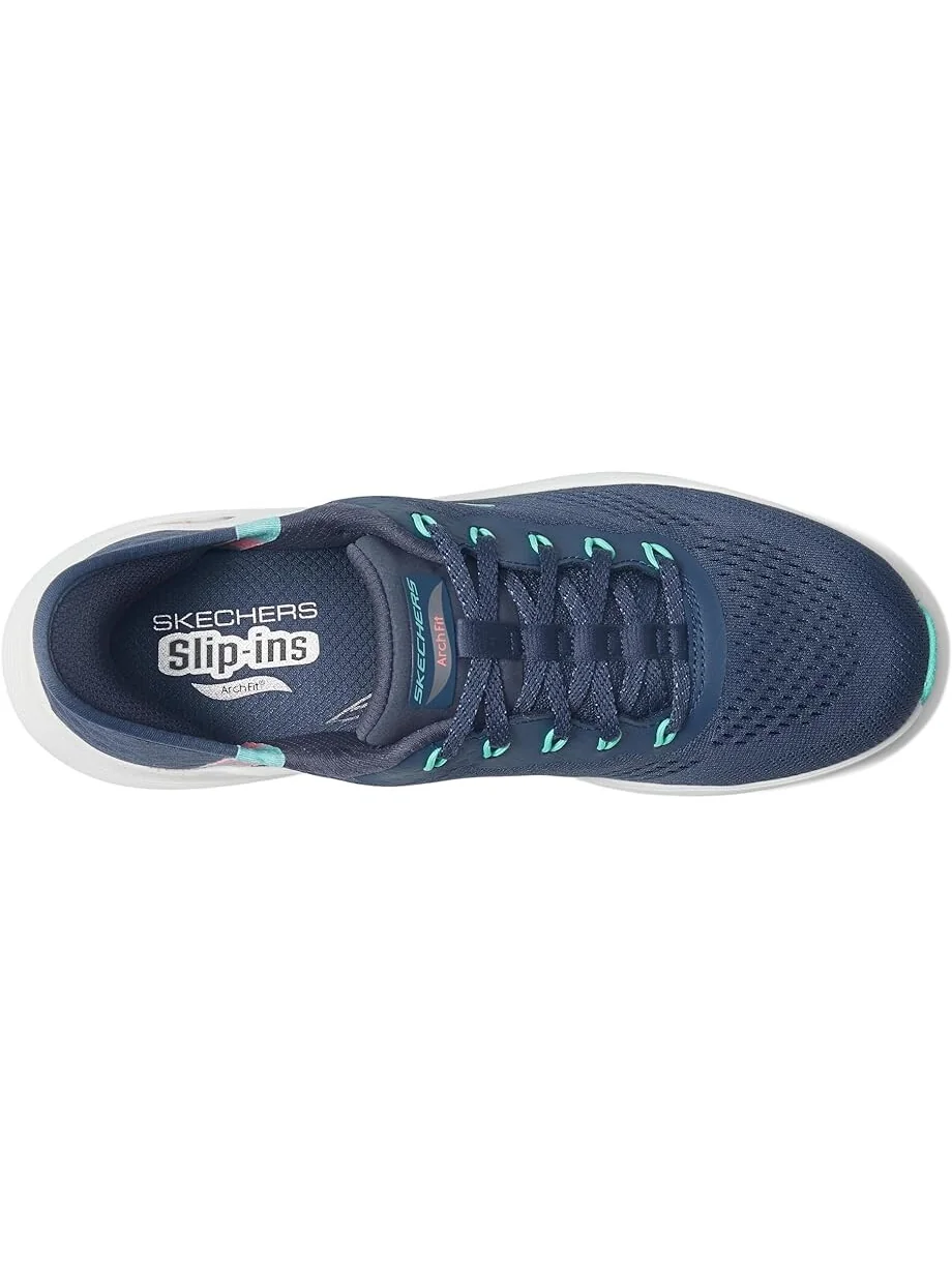Кроссовки SKECHERS Arch Fit 2.0 Easy Chic Hands Free Slip-Ins — изображение 2 из 4, темно-синий