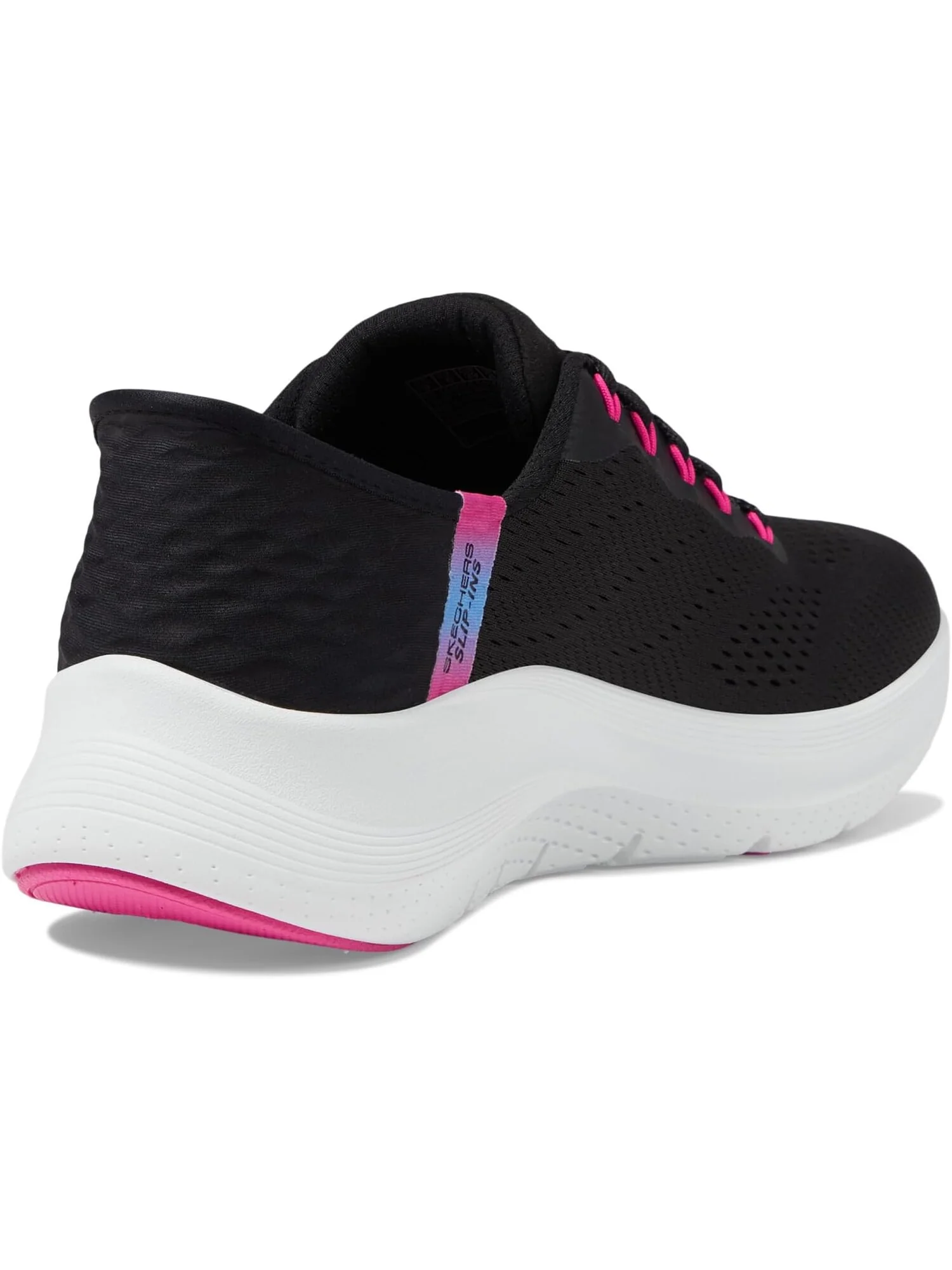 Кроссовки Arch Fit 2.0 Easy Chic Hands Free Slip-Ins SKECHERS — изображение 5 из 6, черный розовый