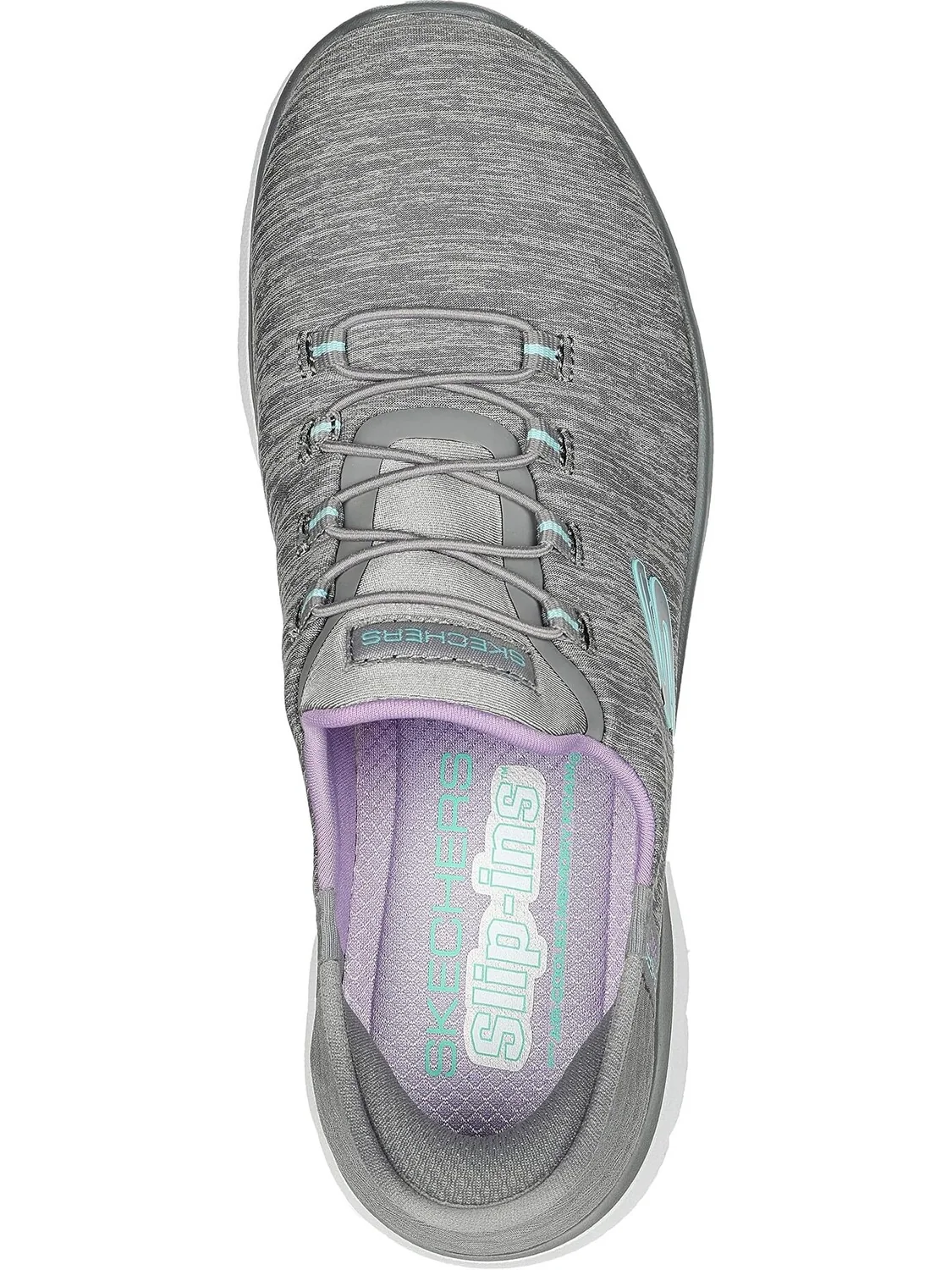 Кроссовки SKECHERS Summits - Hands Free Slip-Ins — изображение 2 из 4, серый