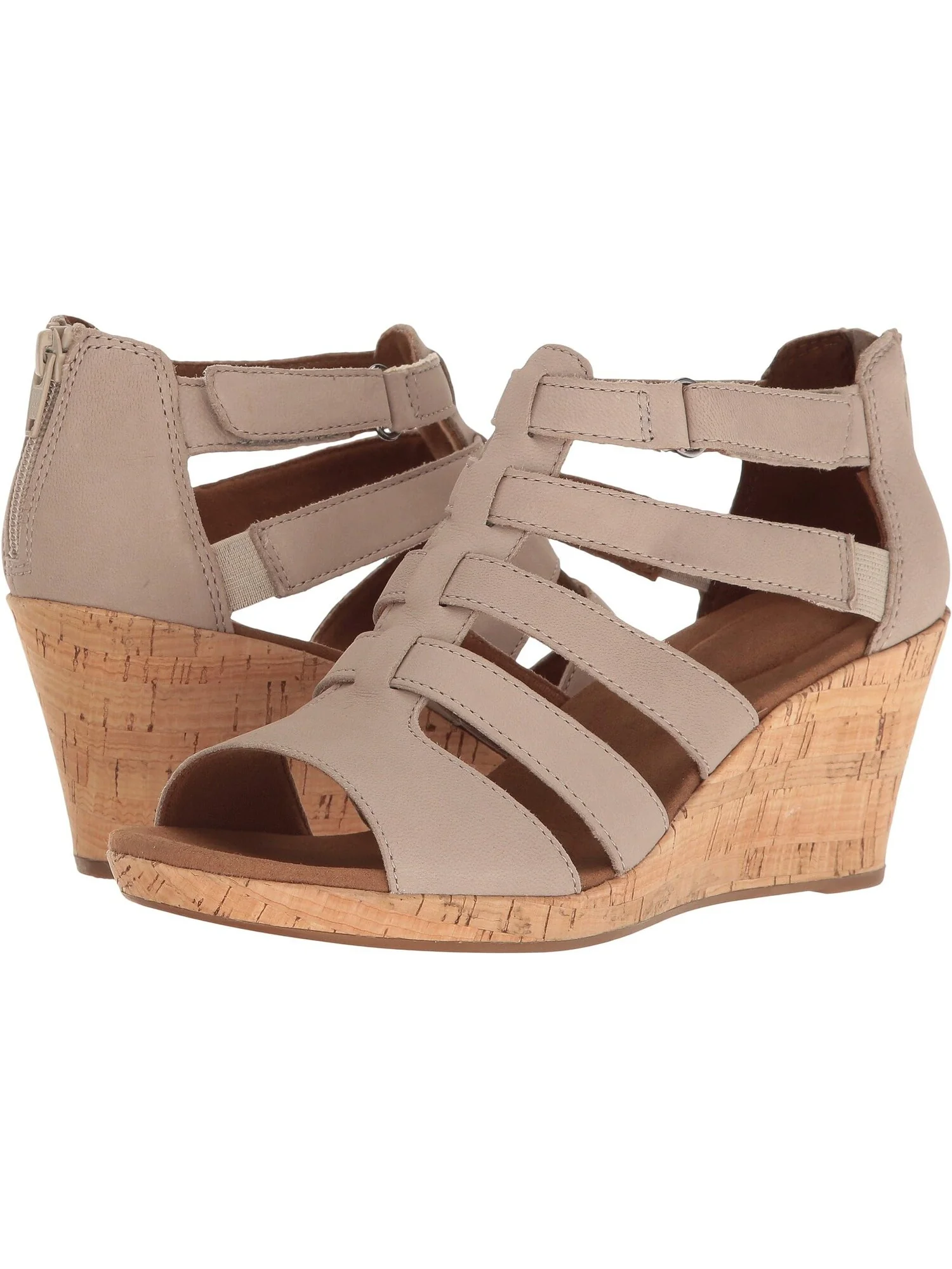 Босоножки Briah Gladiator Rockport, цвет New Taupe Nubuck