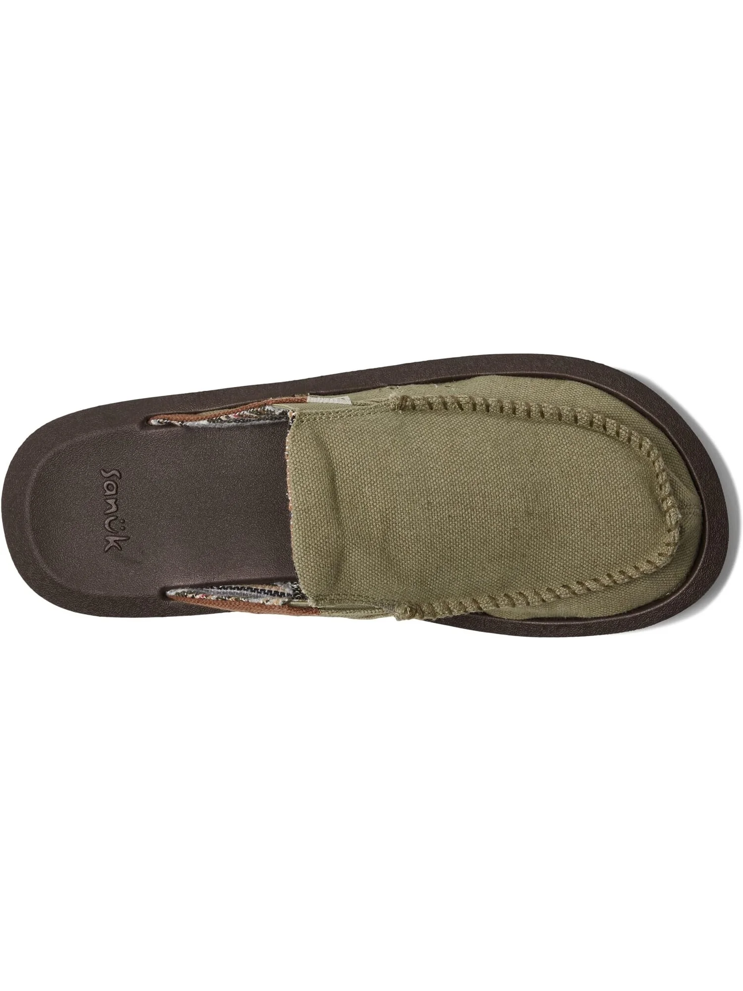 Лоферы You Got My Back Soft Top Hemp Sanuk — изображение 2 из 6, армейский