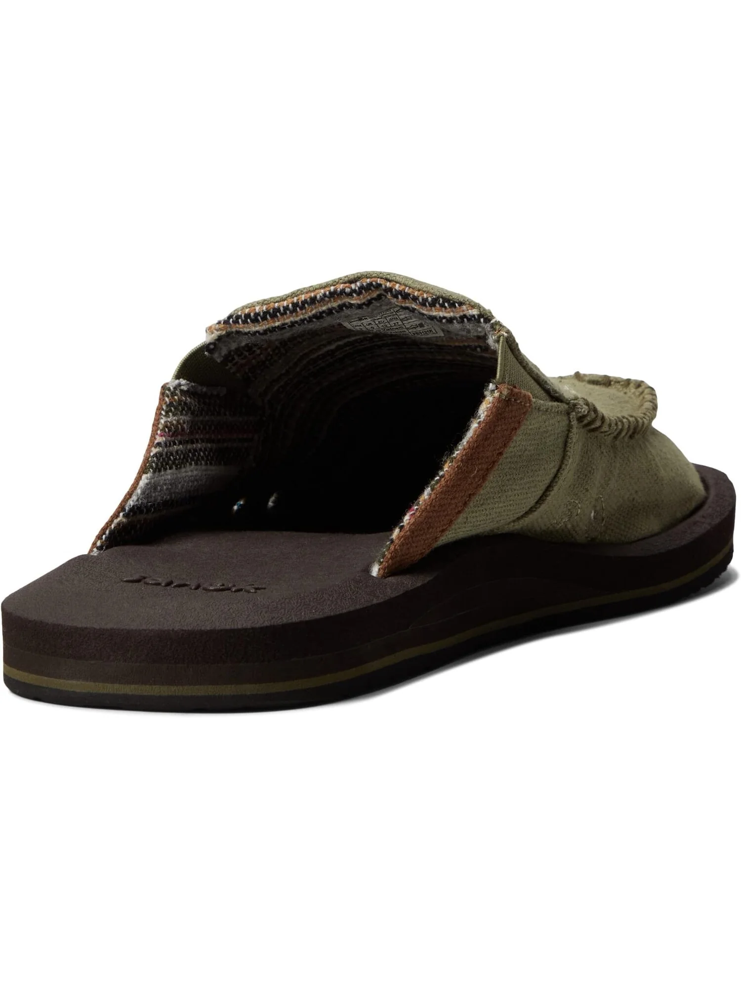 Лоферы You Got My Back Soft Top Hemp Sanuk — изображение 5 из 6, армейский