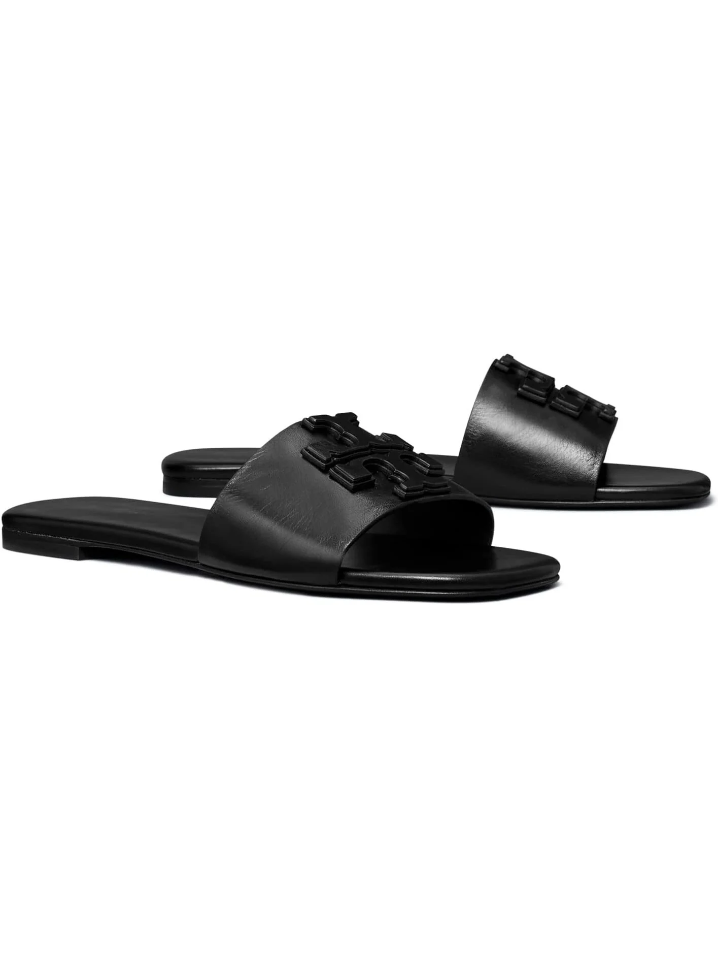 Сандалии на плоской подошве Ines Flat Slide Tory Burch — изображение 1 из 4, черный