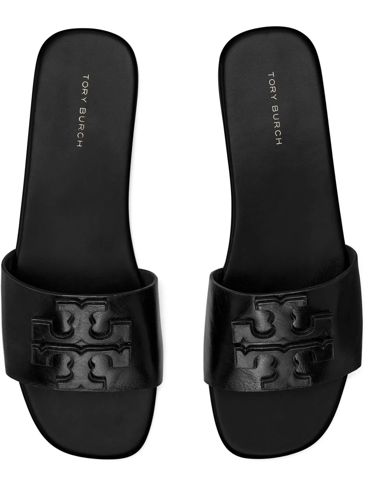 Сандалии на плоской подошве Ines Flat Slide Tory Burch — изображение 2 из 4, черный