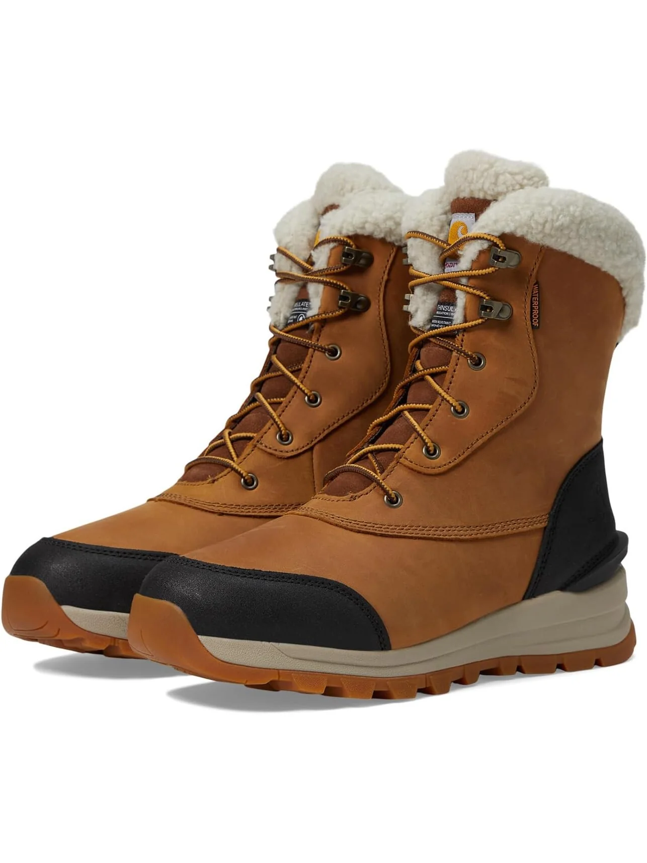 Зимние ботинки Pellston WP Ins. 8" Winter Boot Carhartt — изображение 1 из 6, светлый коричневый