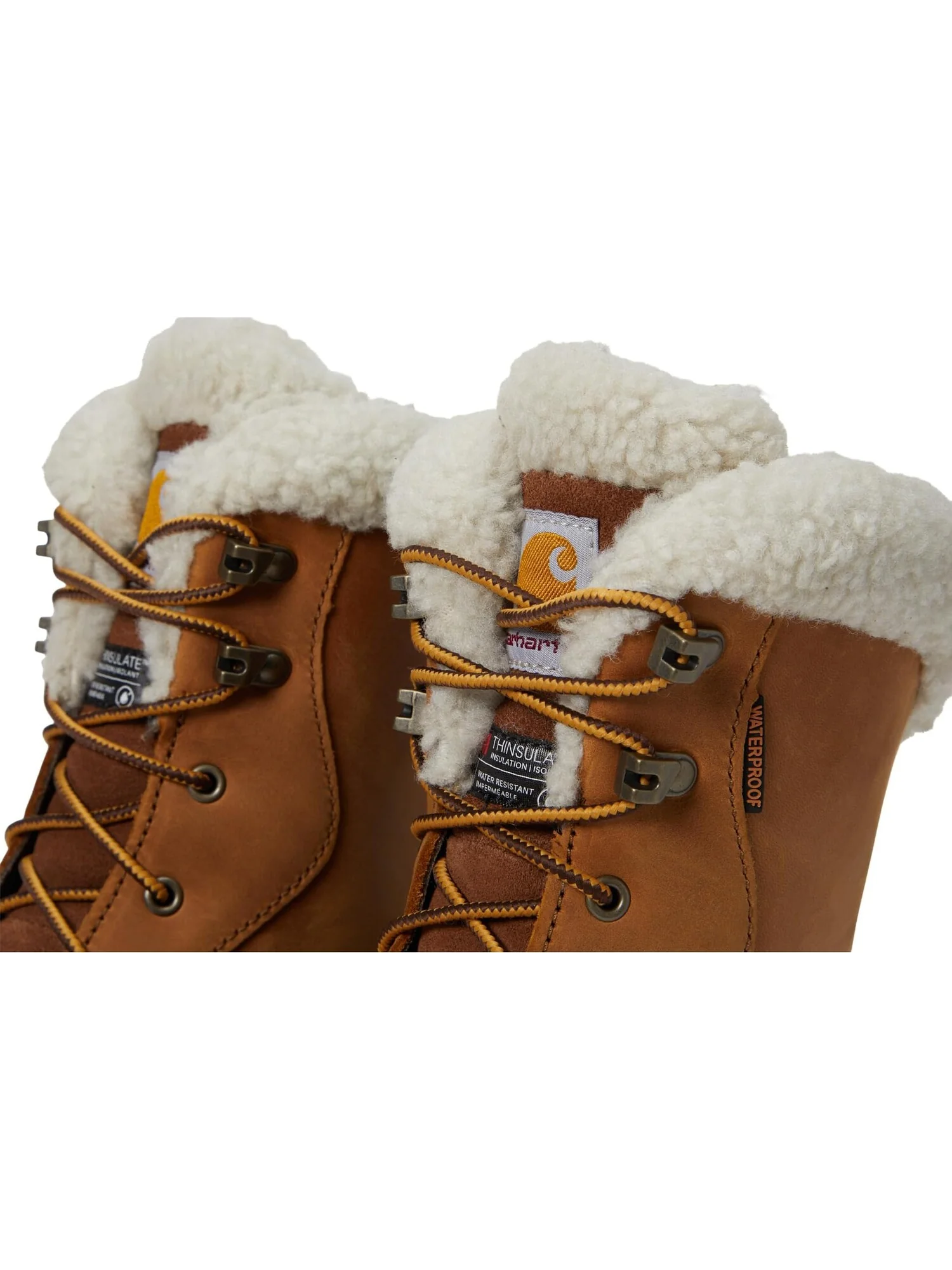 Зимние ботинки Pellston WP Ins. 8" Winter Boot Carhartt — изображение 6 из 6, светлый коричневый