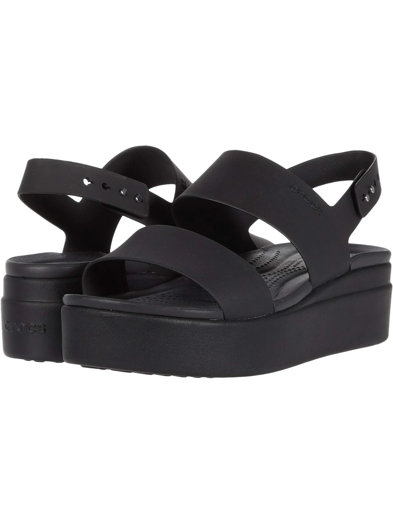 Сандалии на плоской подошве Brooklyn Low Wedge Crocs