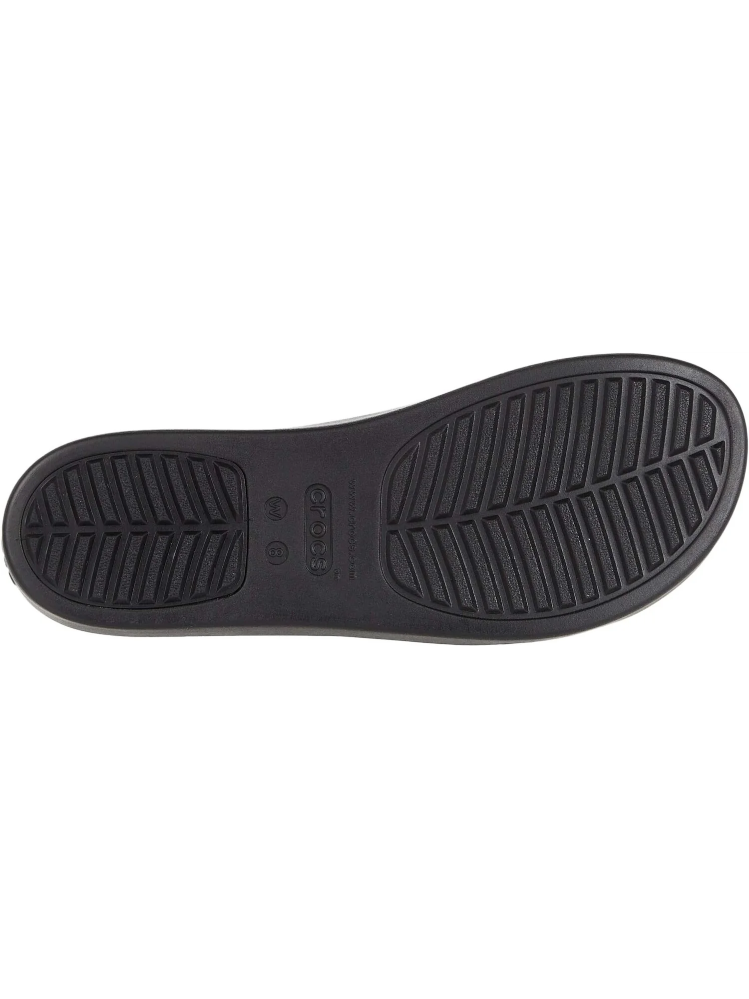 Сандалии на плоской подошве Brooklyn Low Wedge Crocs — изображение 3 из 7, черный/черный