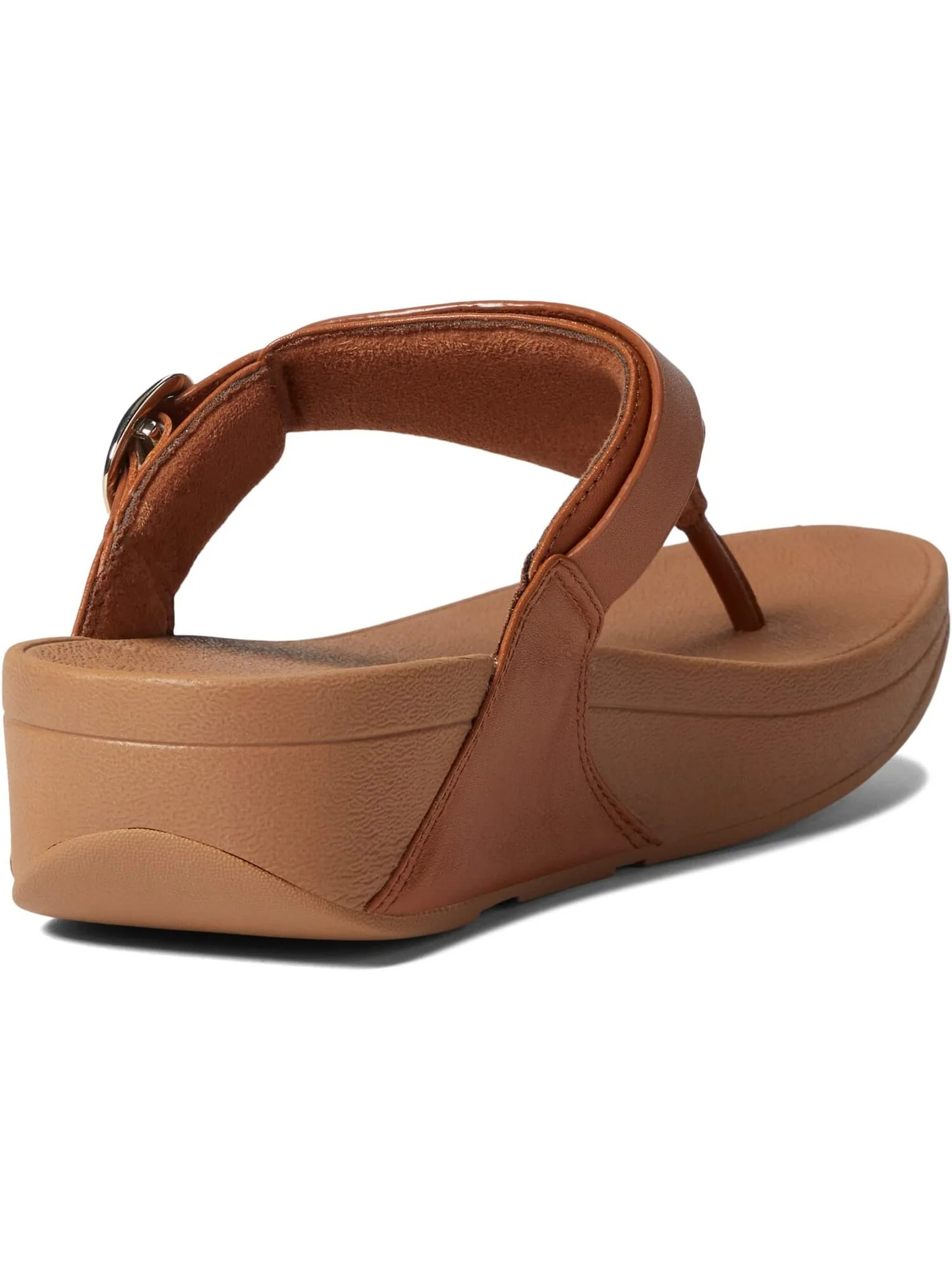 Шлепанцы Lulu Adjustable Leather Toe Post Sandals FitFlop — изображение 5 из 6, светлый бежевый