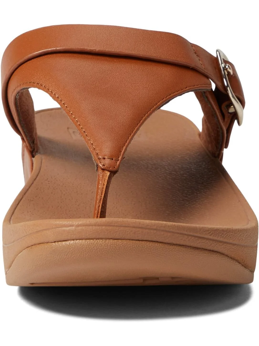 Шлепанцы Lulu Adjustable Leather Toe Post Sandals FitFlop — изображение 6 из 6, светлый бежевый