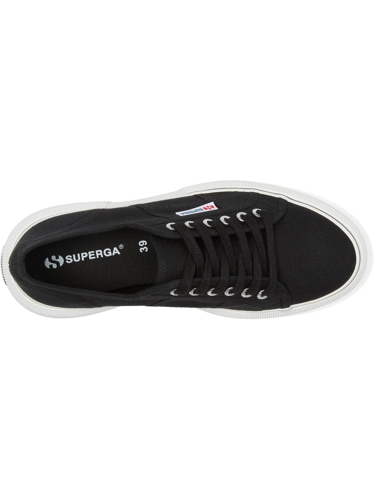 Кроссовки Superga 2287 Bubble Line — изображение 2 из 4, черный/белый
