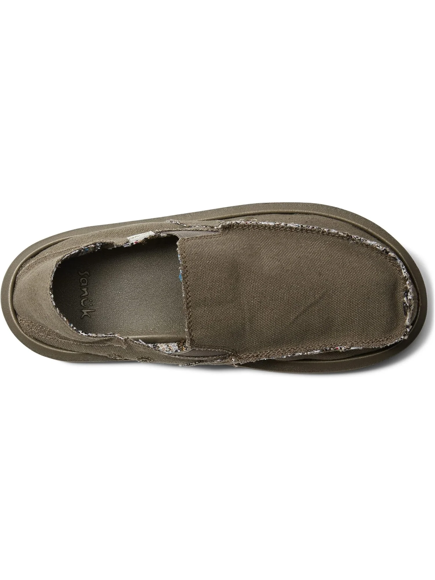 Кроссовки Vagabond Sidewalk Surfer ST Hemp Sanuk — изображение 2 из 6, армейский