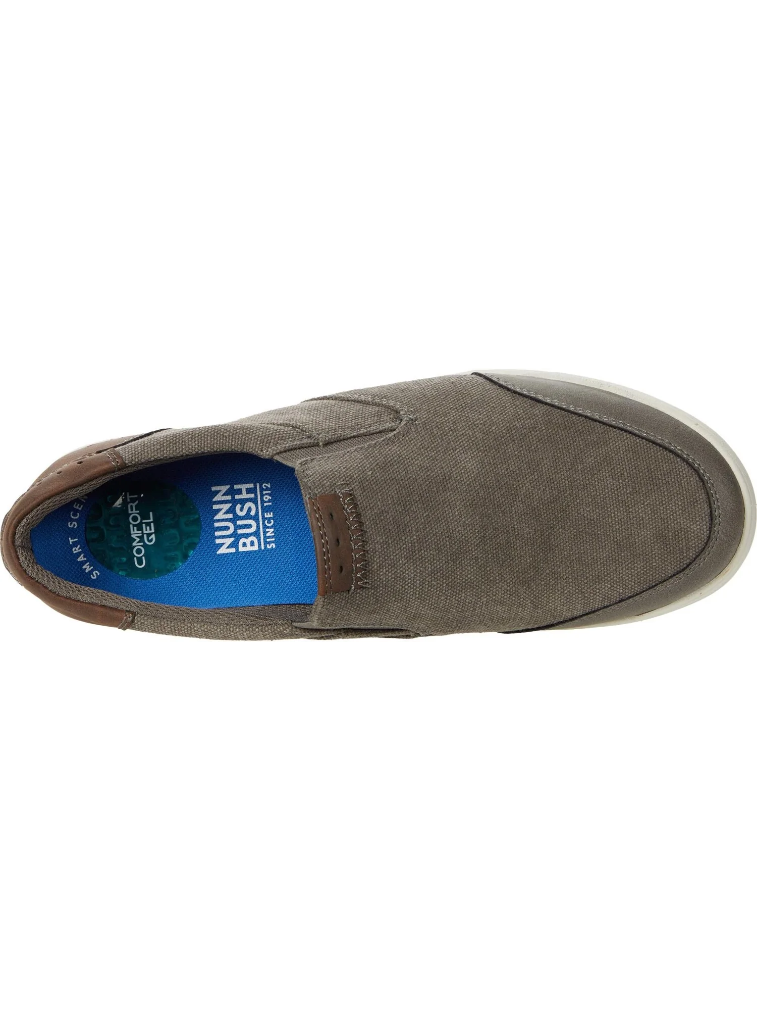Лоферы Nunn Bush City Walk Canvas Moc Toe Slip-On — изображение 2 из 4, цементный