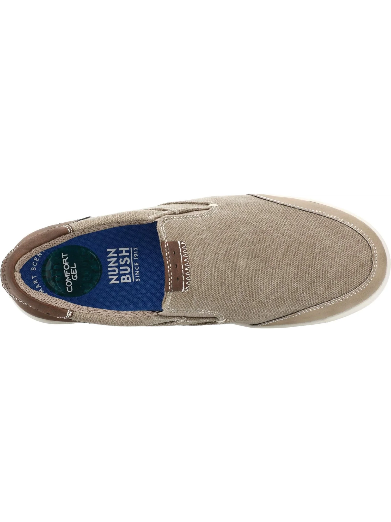 Лоферы Nunn Bush City Walk Canvas Moc Toe Slip-On — изображение 2 из 4, серый