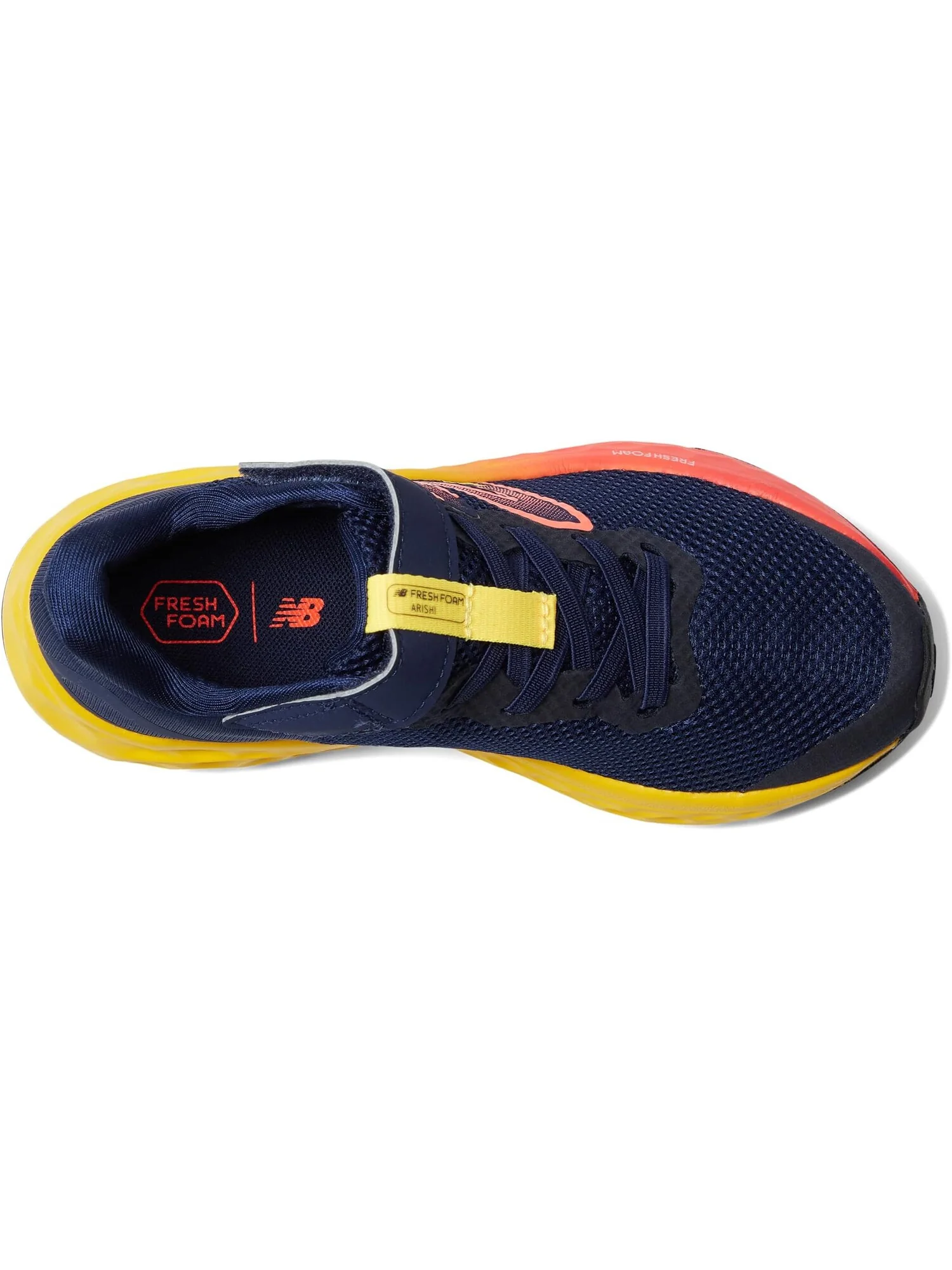 Кроссовки Fresh Foam Arishi v4 Bungee Lace with Hook-and-Loop Top Strap New Balance — изображение 2 из 6, темно-синий/красный
