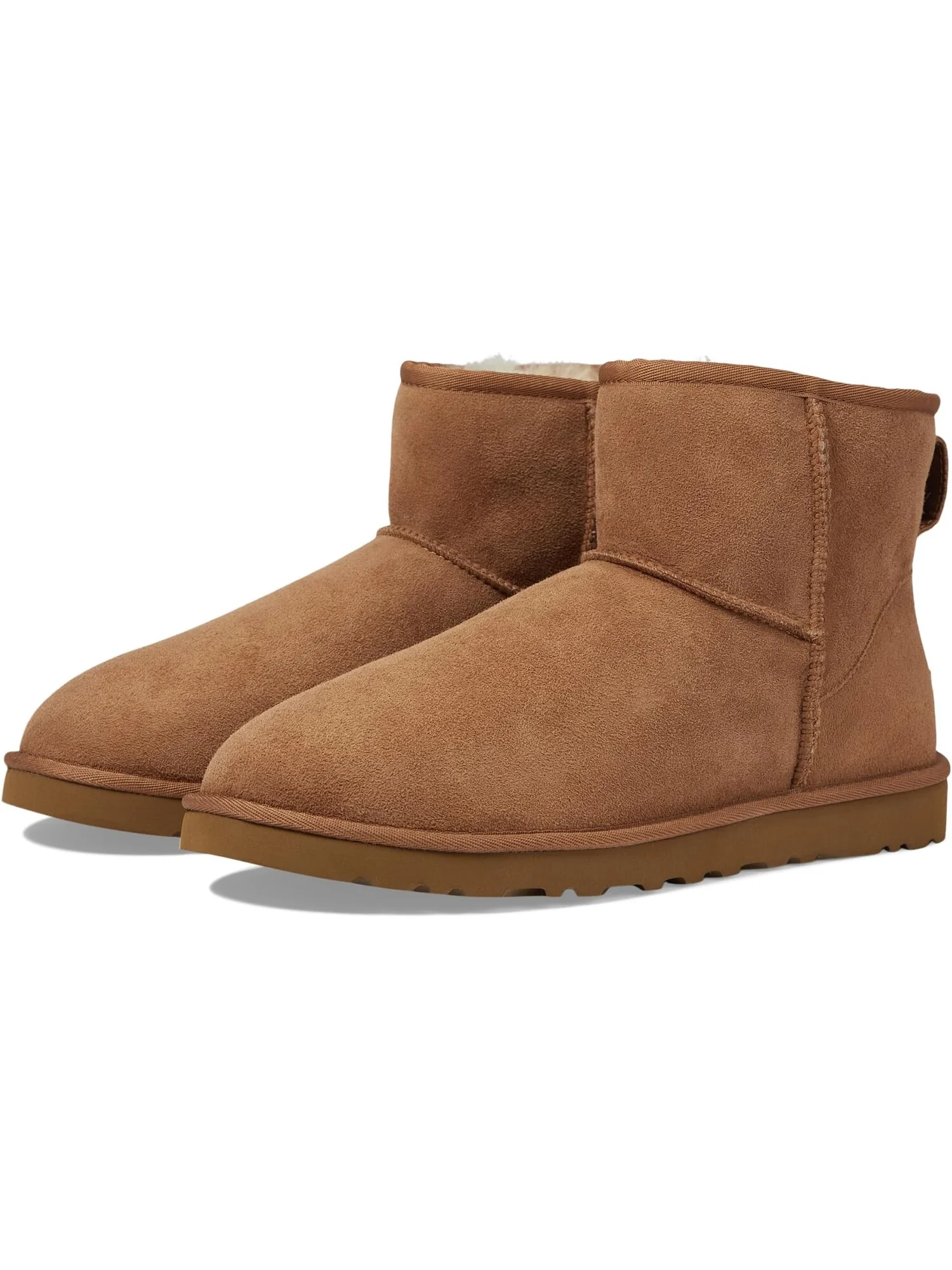 Ботинки мужские UGG Classic Mini с замшевыми защитой пятки — изображение 1 из 4, коричневый