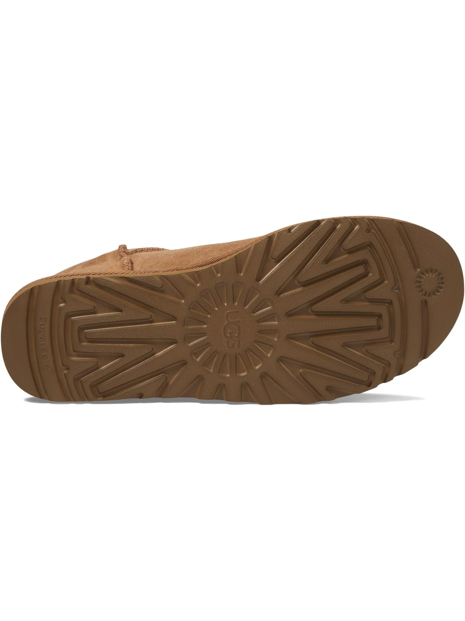 Ботинки мужские UGG Classic Mini с замшевыми защитой пятки — изображение 3 из 4, коричневый