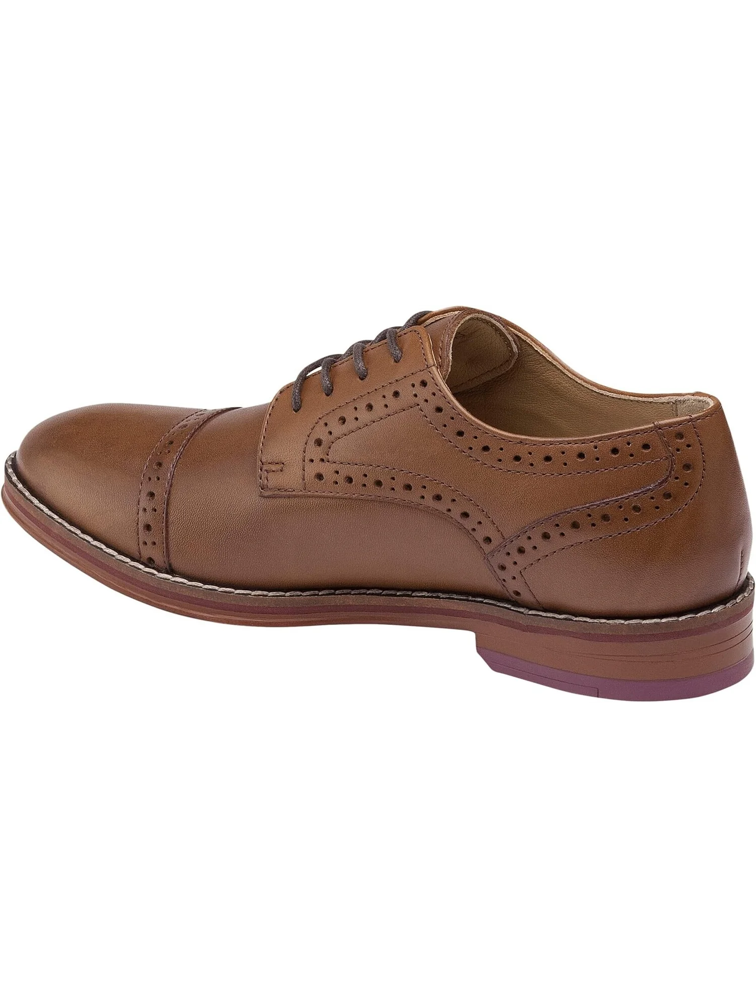 Оксфорды Conard Cap Toe Johnston & Murphy — изображение 3 из 6, бежевый