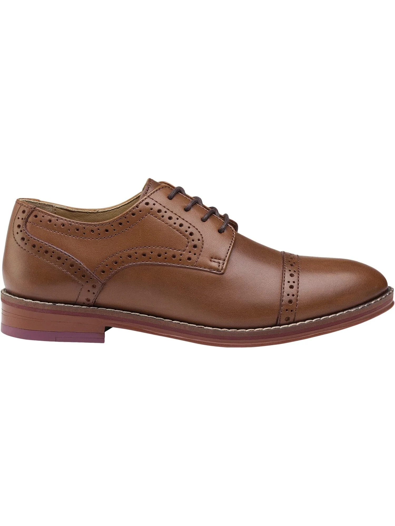 Оксфорды Conard Cap Toe Johnston & Murphy — изображение 5 из 6, бежевый