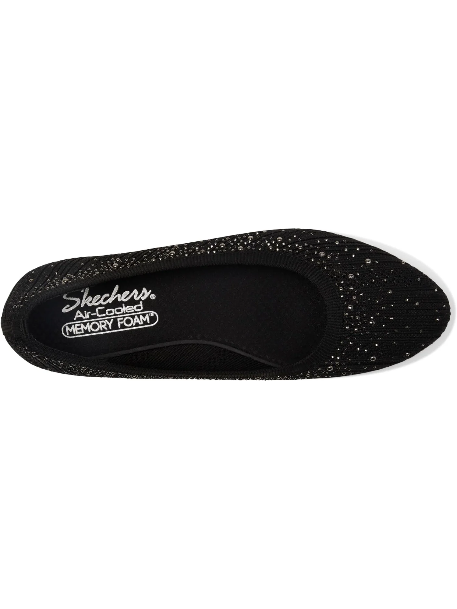 Туфли на плоской подошве SKECHERS Cleo 2.0 - Glitzy Daze — изображение 2 из 4, черный