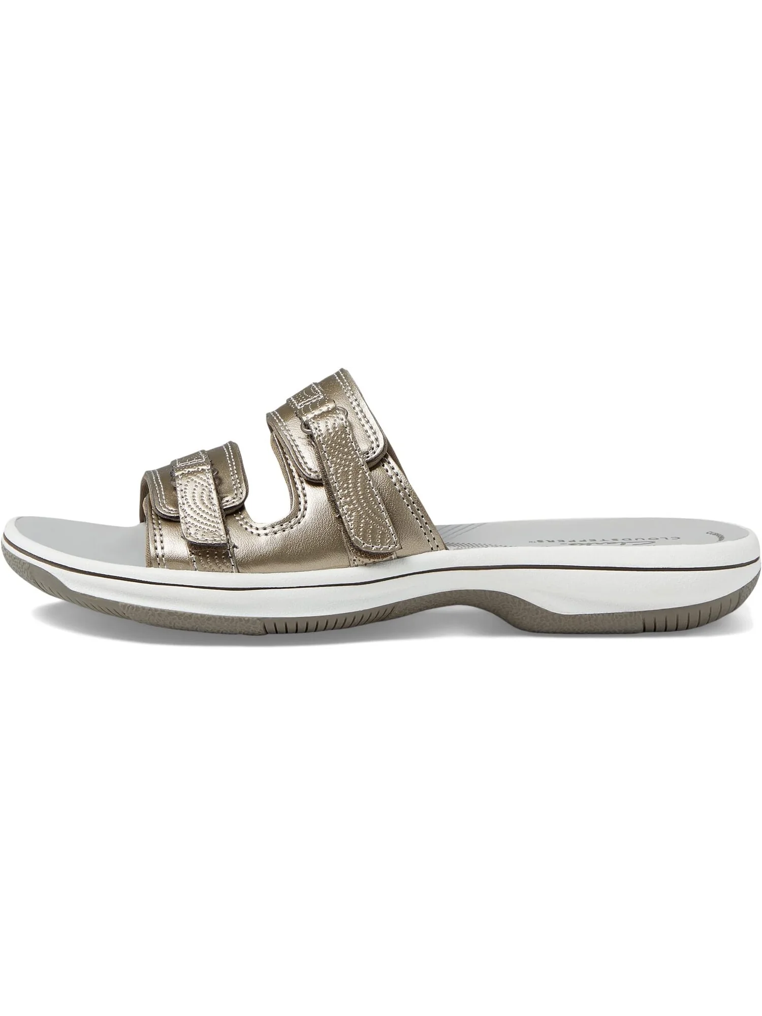 Сандалии на плоской подошве Breeze Piper Clarks — изображение 4 из 5, оловянный