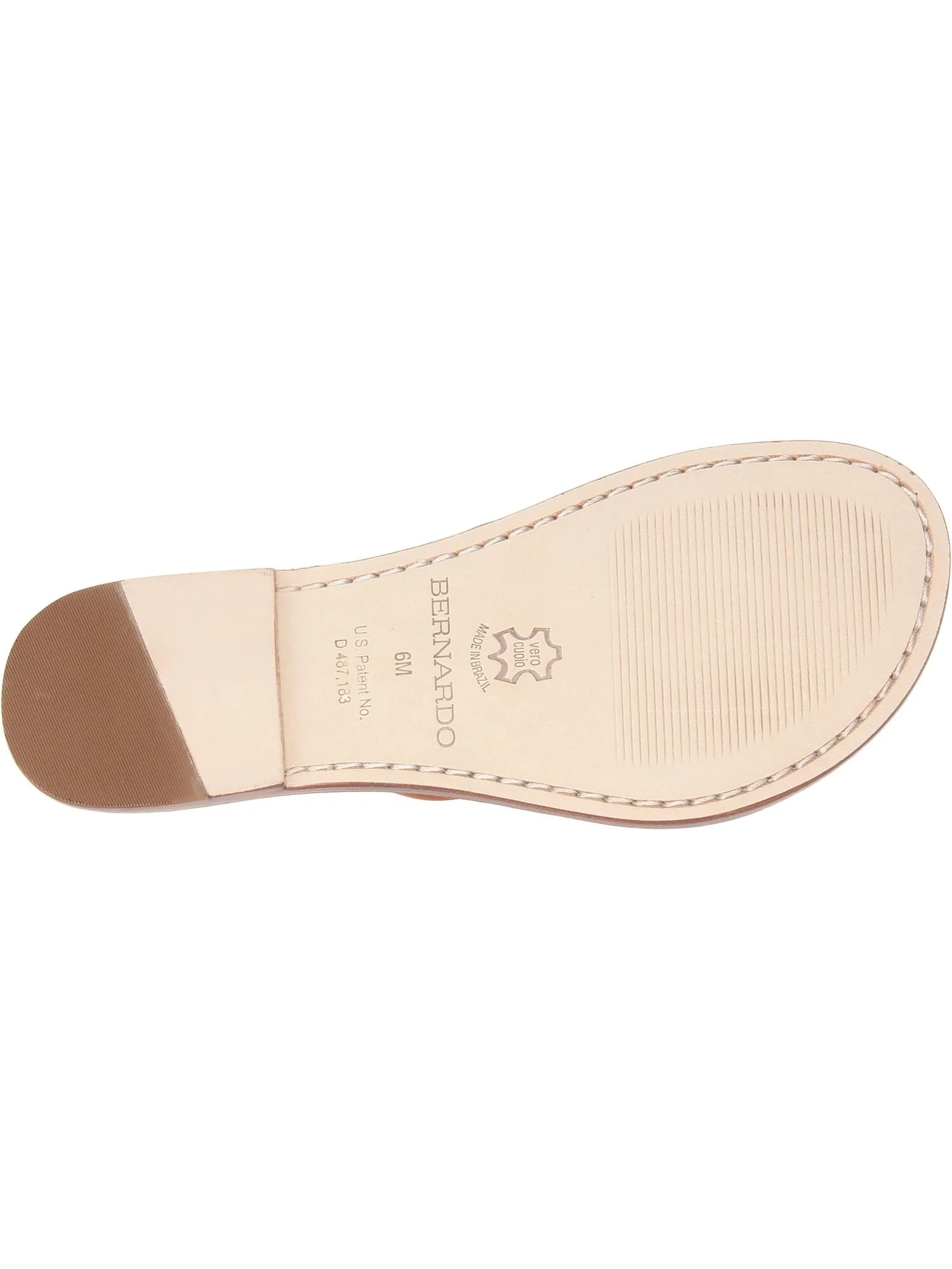Шлепанцы Miami Sandal Bernardo, цвет Luggage Calf — изображение 3 из 7