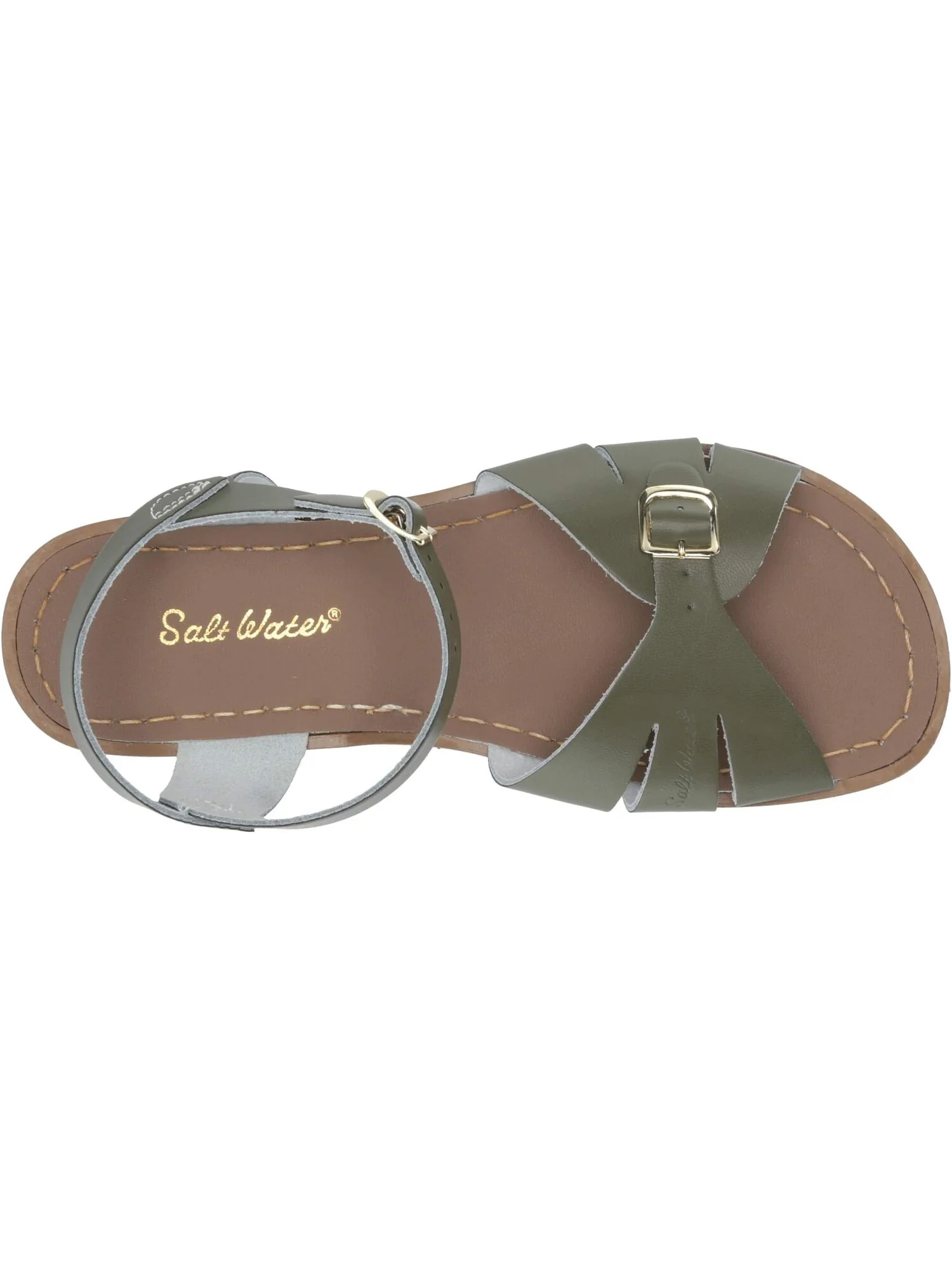 Сандалии на плоской подошве Classic Salt Water Sandal by Hoy Shoes — изображение 2 из 7, оливковый